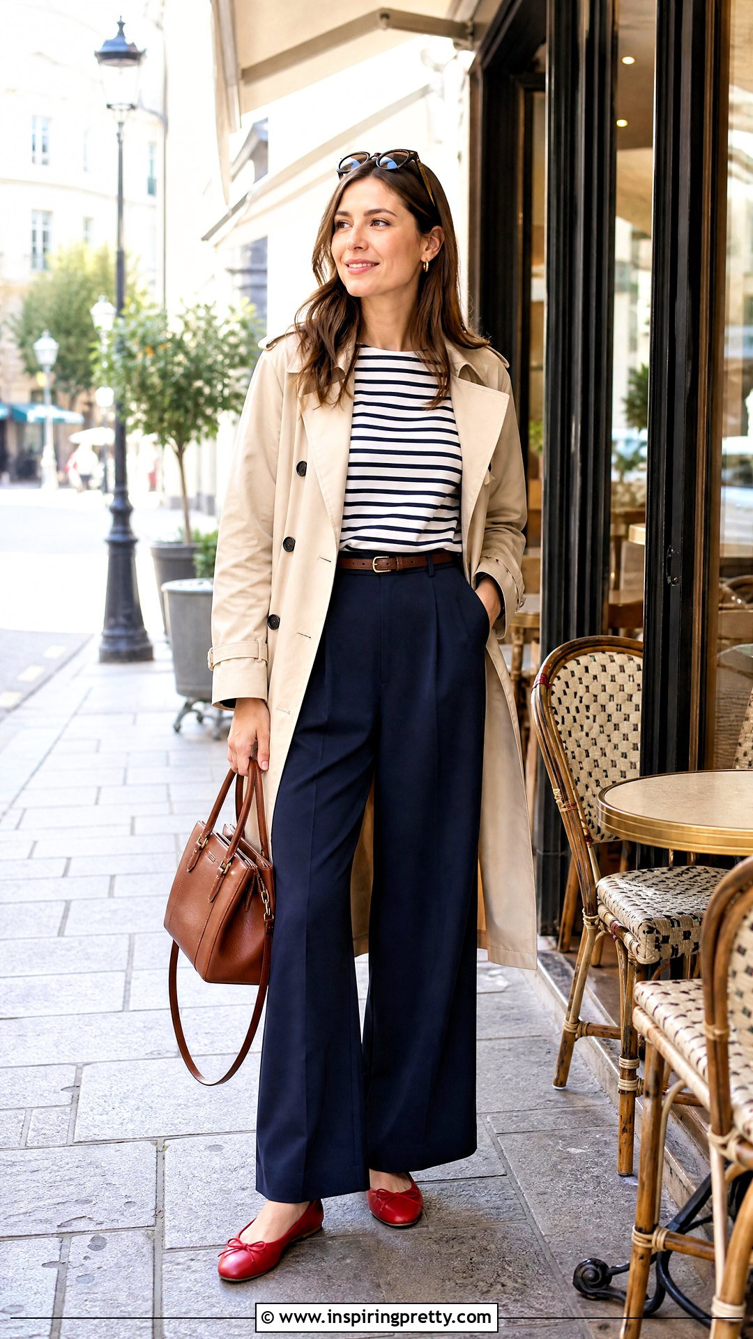 Striped Breton Top With Wide Leg Pants - 50 tops to wear with wide leg pants