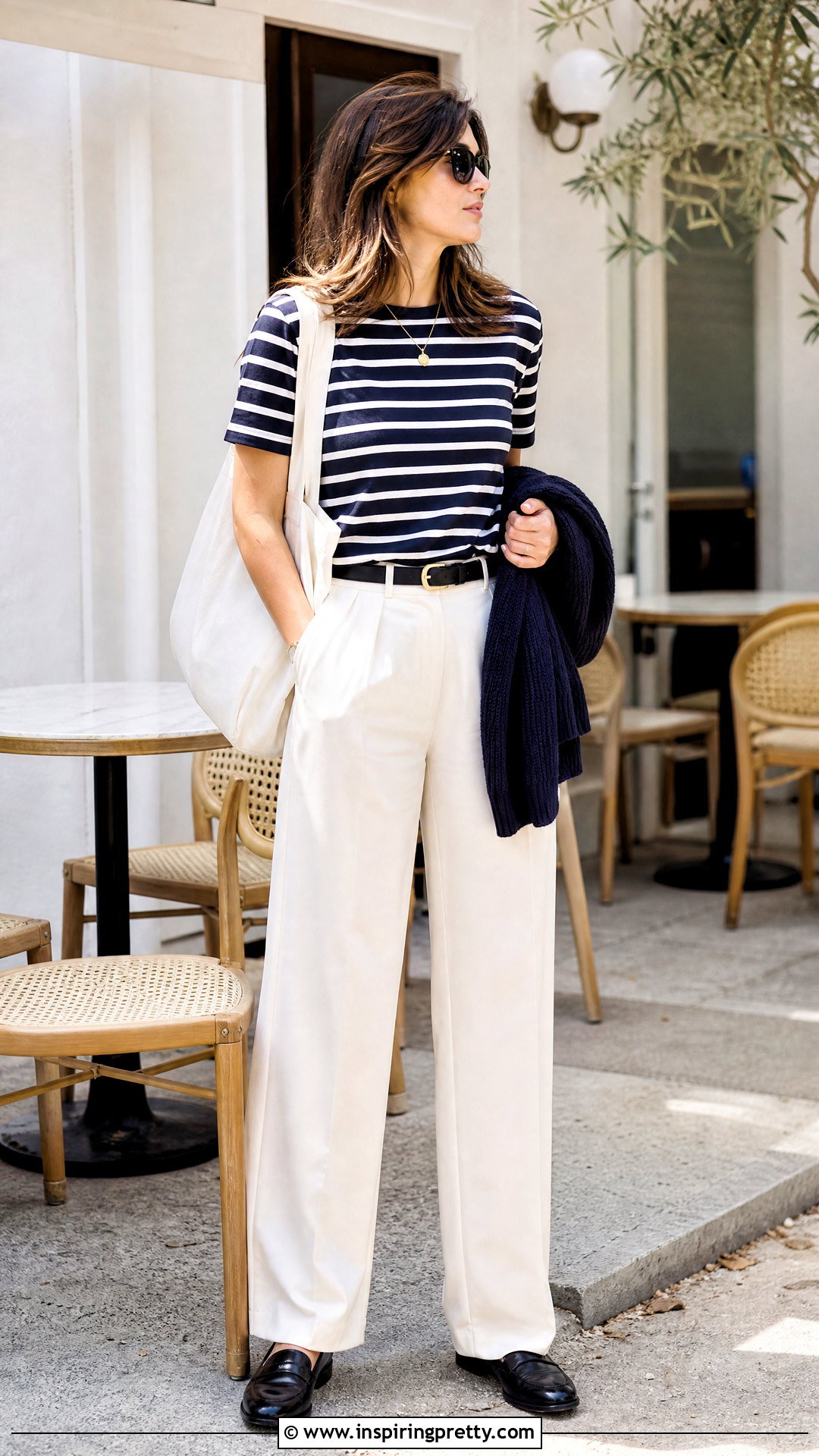 Striped T Shirt Casual Outfit - 50 casual tops for women