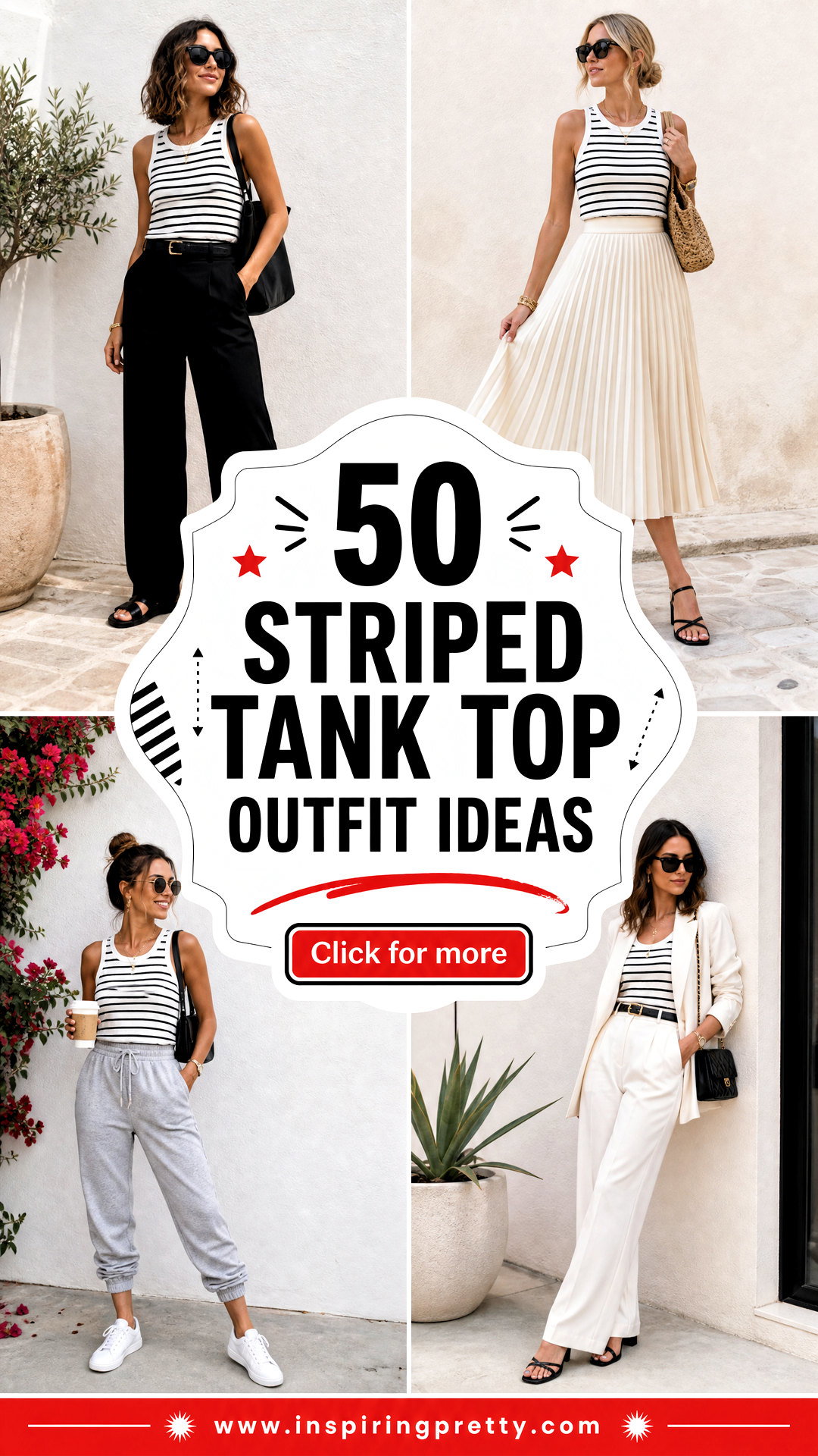50 Striped Tank Top Outfit Ideas for Easy Chic Summer Style - 50 Striped Tank Top Outfit Ideas for Easy, Chic Summer Style