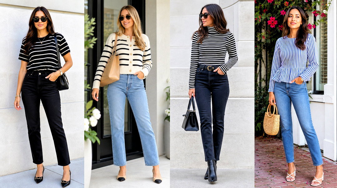 20 Striped Top and Jeans Styles for Effortless Weekends