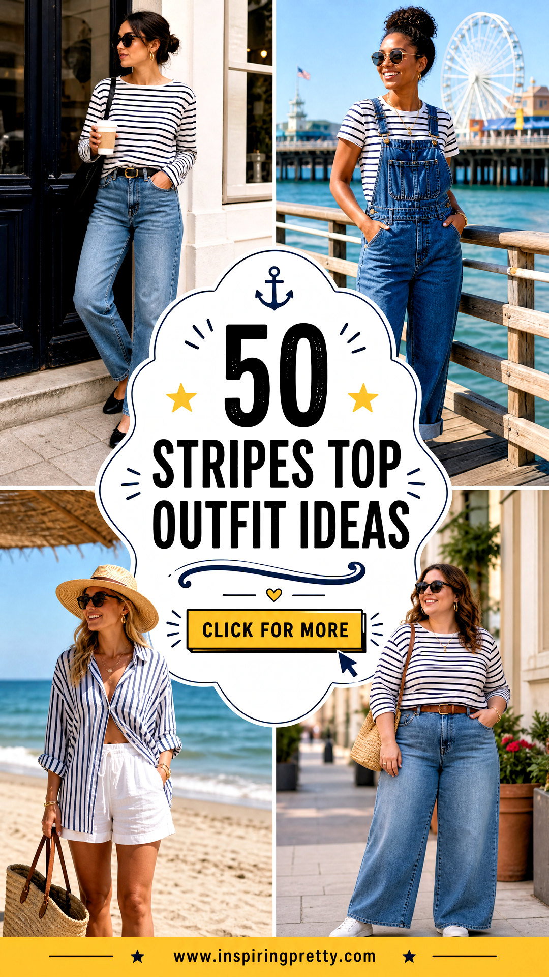 50 Stripes Top Outfit Ideas for Fresh Easy Everyday Styling - 50 Stripes Top Outfit Ideas for Fresh, Easy Everyday Styling