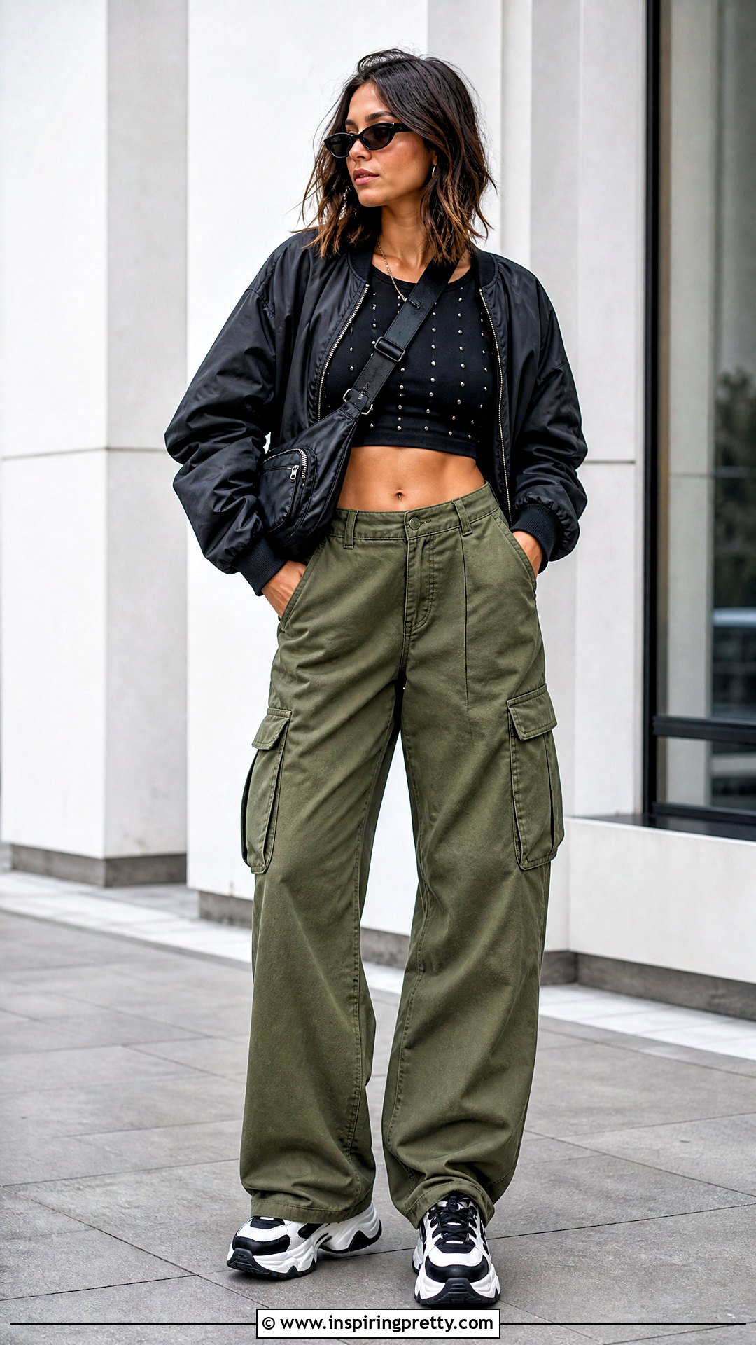 Studded Top With Cargo Pants - how to style studded tops (20 ways)