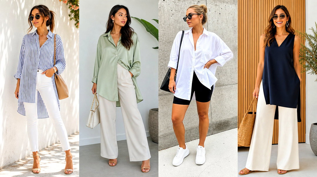 50 Stylish Long Tops for Women: Flattering Outfit Inspiration