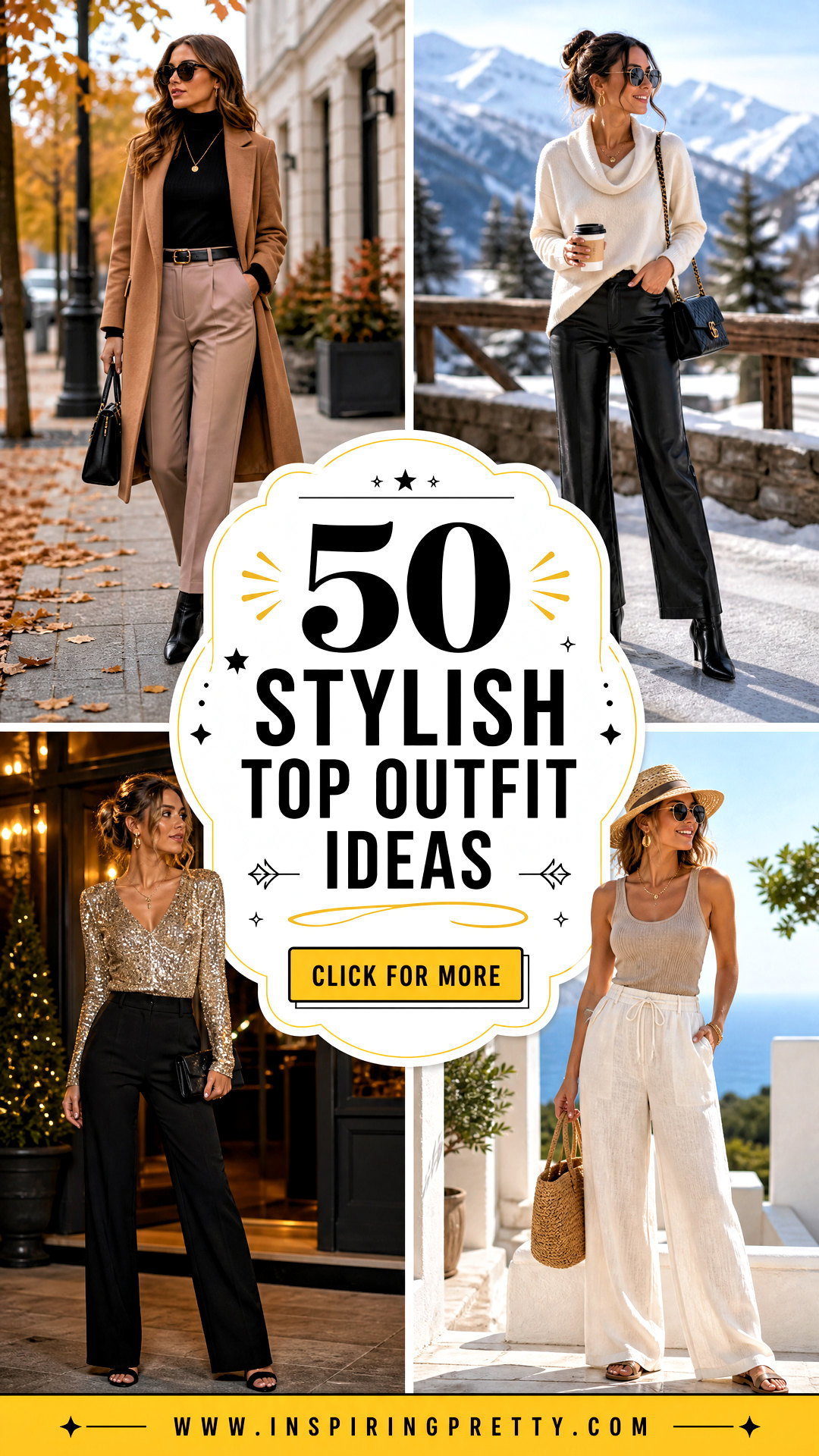 50 Stylish Top Outfit Ideas for Polished Everyday Looks - 50 Stylish Top Outfit Ideas for Polished Everyday Looks