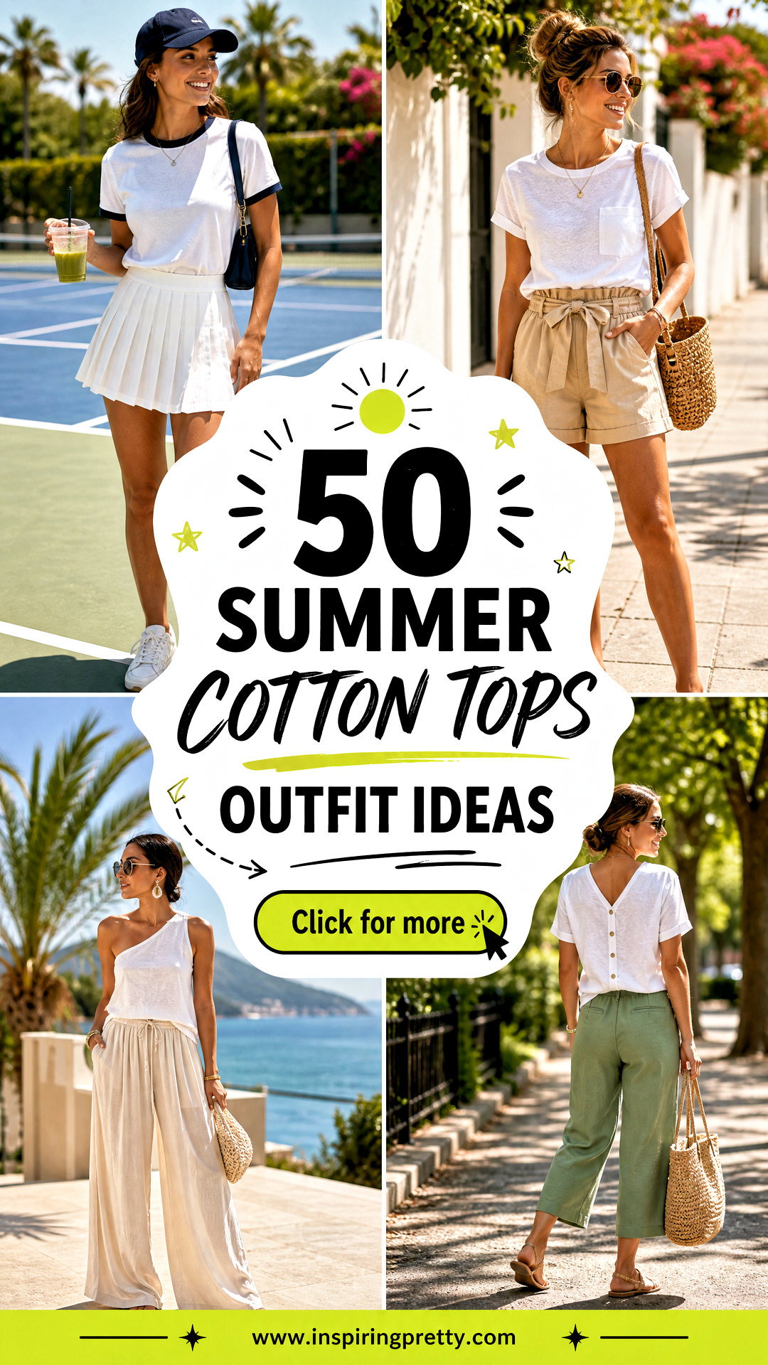 50 Summer Cotton Tops Outfit Ideas for Cool Everyday Style - 50 Summer Cotton Tops Outfit Ideas for Cool Everyday Style
