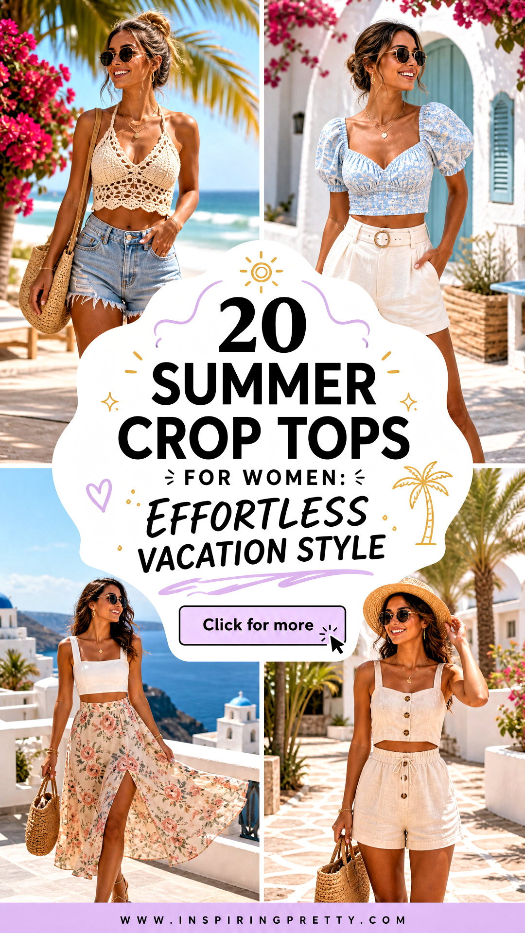 20 Summer Crop Tops for Women Effortless Vacation Style - 20 Summer Crop Tops for Women: Effortless Vacation Style