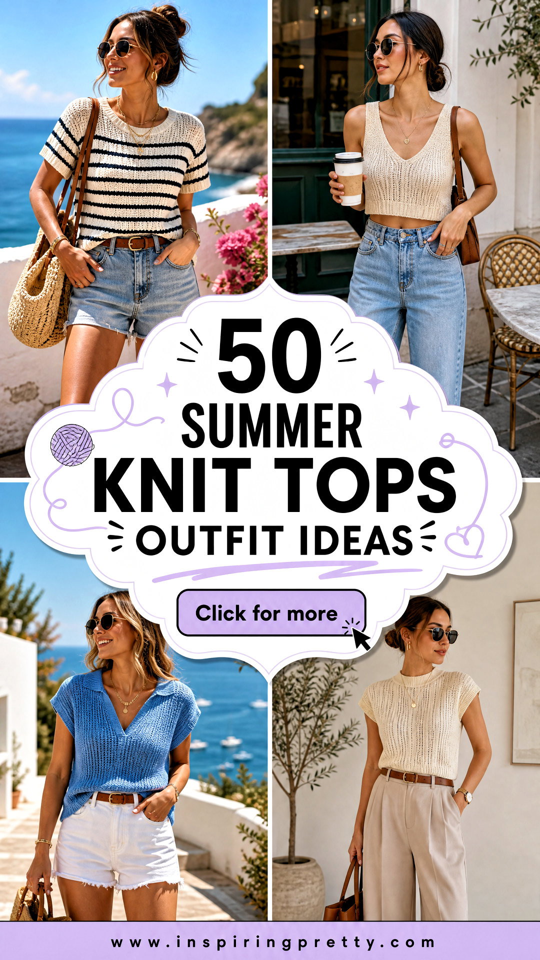 50 Summer Knit Tops Outfit Ideas for Breezy Layered Looks - 50 Summer Knit Tops Outfit Ideas for Breezy Layered Looks