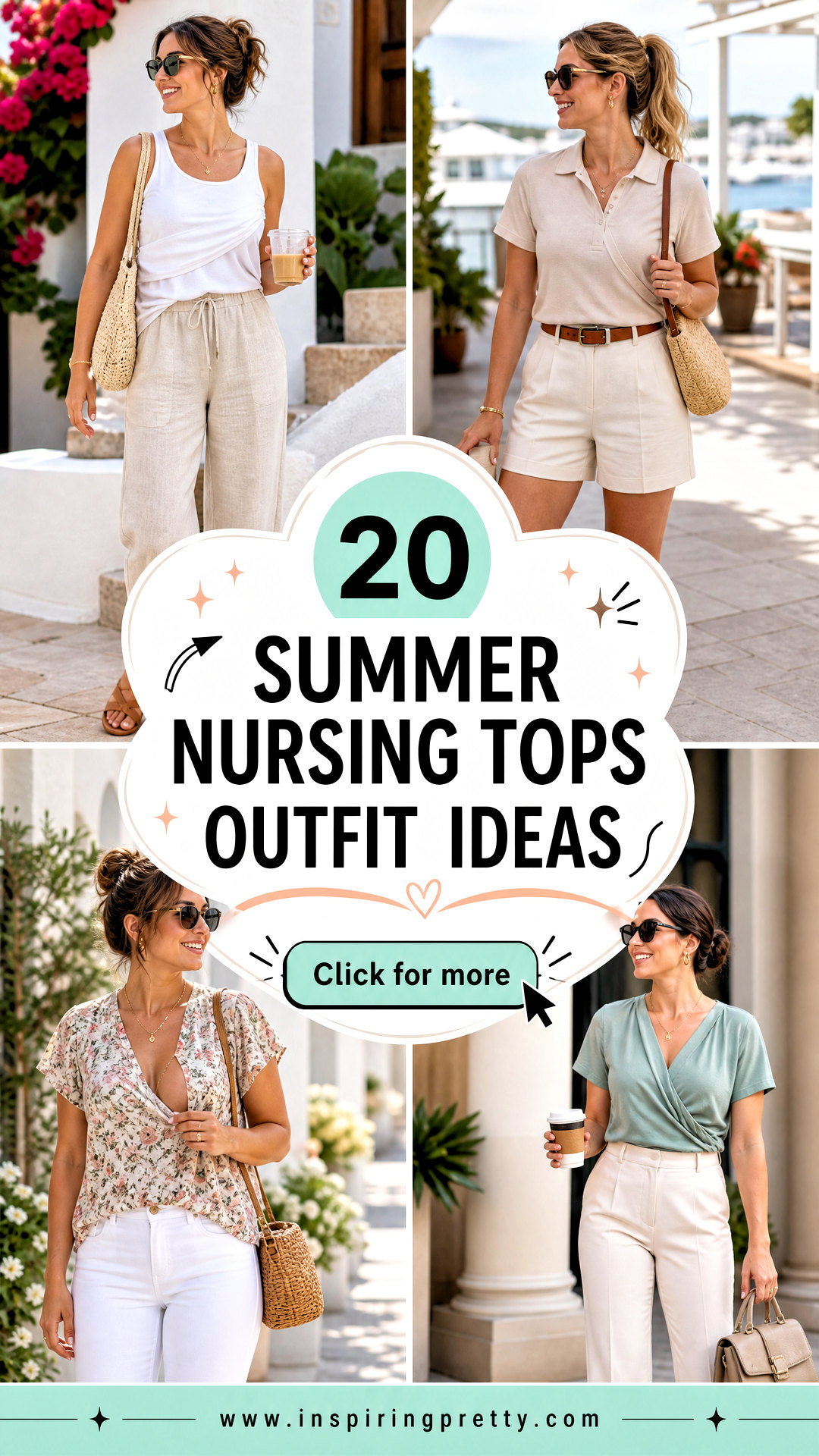 20 Summer Nursing Tops Outfit Ideas for Cool Comfy Days - 20 Summer Nursing Tops Outfit Ideas for Cool, Comfy Days