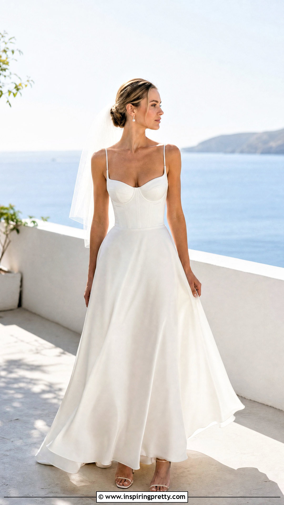 Summer Silk Corset Wedding Dress - 50 corset top wedding dress outfit ideas