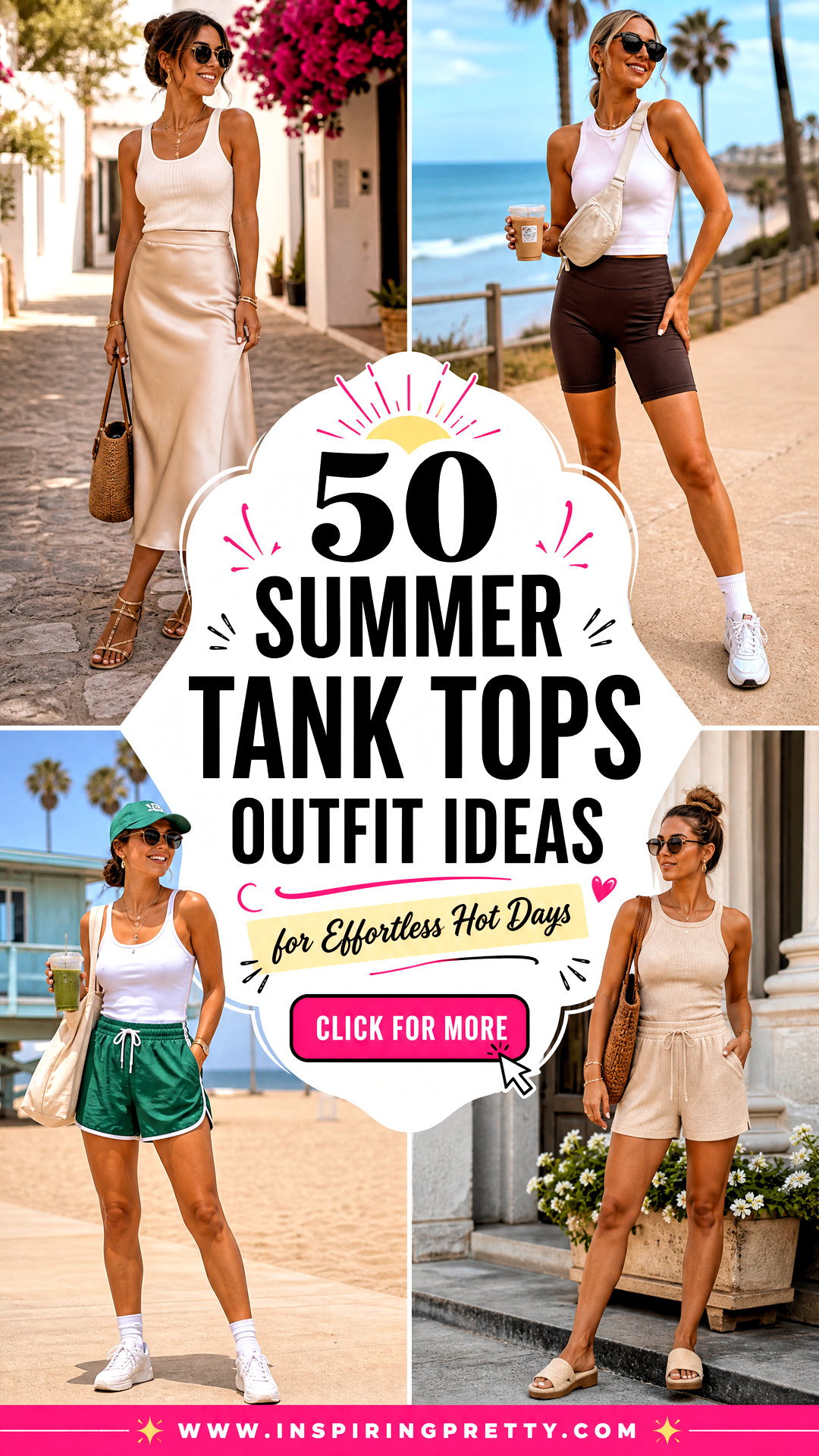 50 Summer Tank Tops Outfit Ideas for Effortless Hot Days - 50 Summer Tank Tops Outfit Ideas for Effortless Hot Days