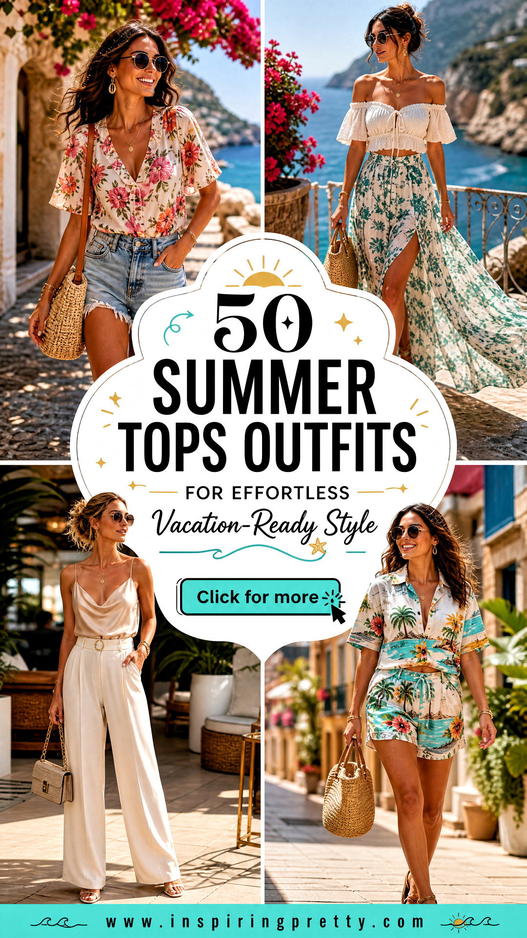 50 Summer Tops Outfits for Effortless Vacation-Ready Style - 50 Summer Tops Outfits for Effortless Vacation-Ready Style