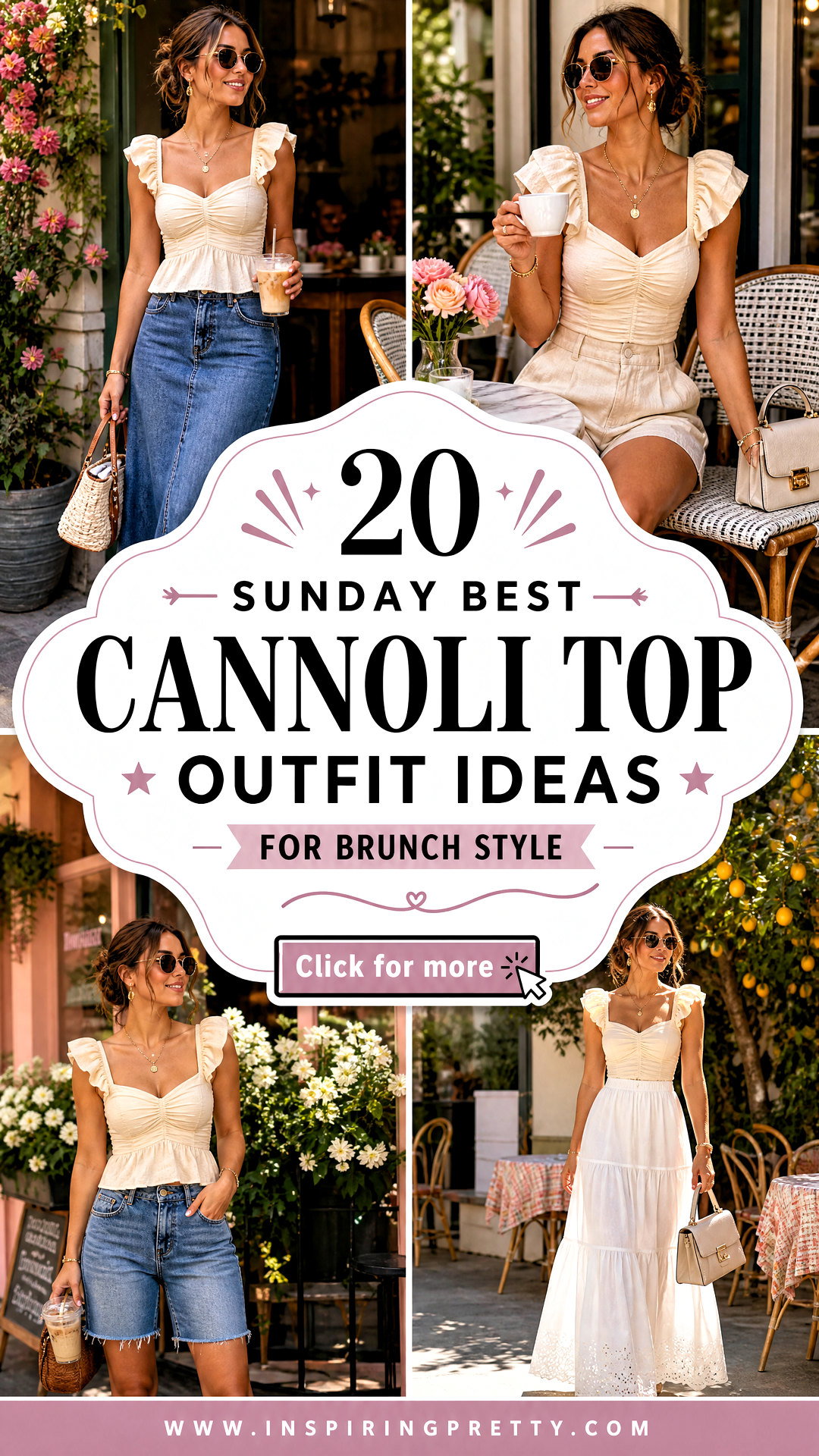 20 Sunday Best Cannoli Top Outfit Ideas for Brunch Style - 20 Sunday Best Cannoli Top Outfit Ideas for Brunch Style