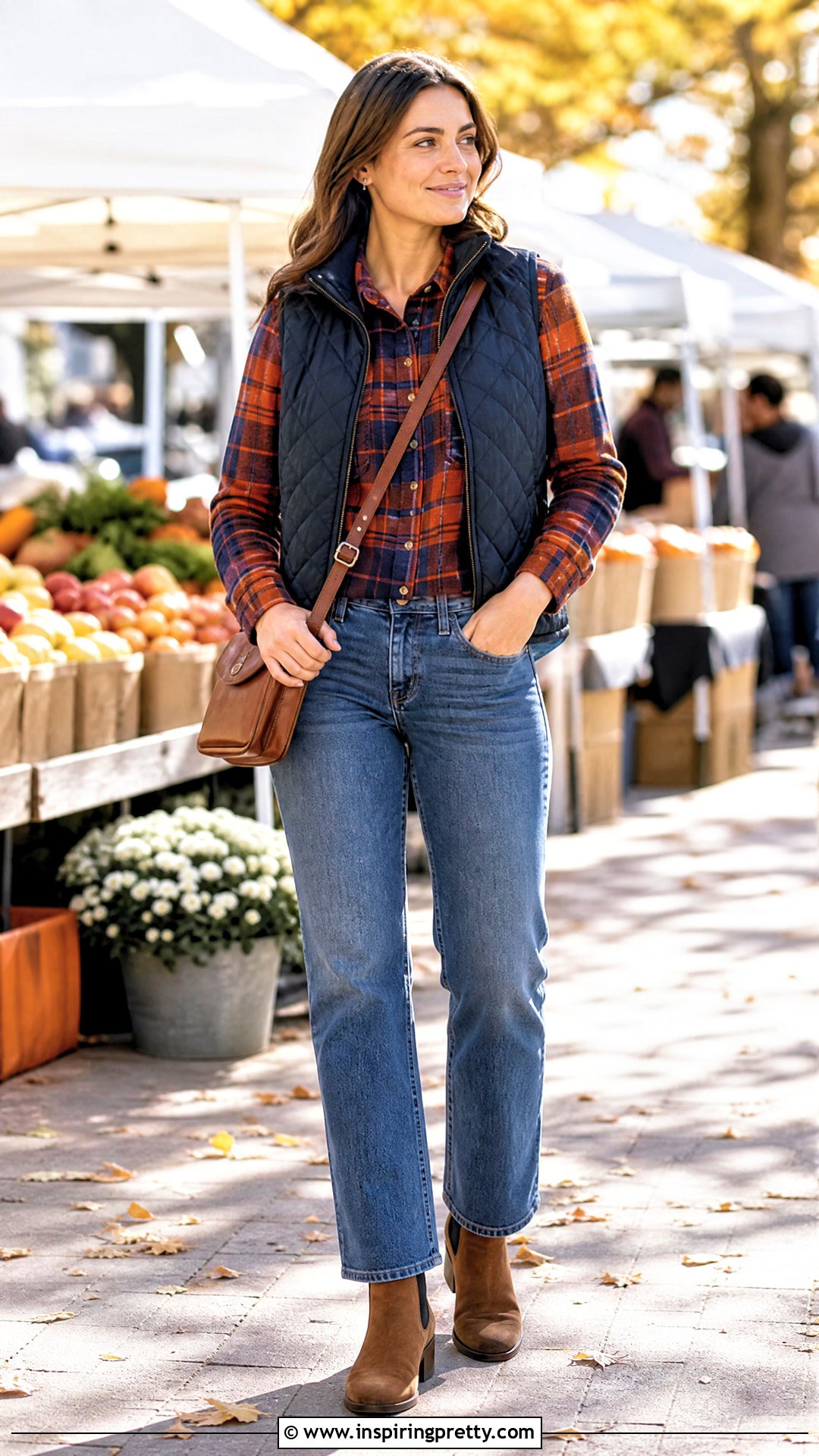 Sunday Flannel Shirt And Straight Jeans Outfit - 50 sunday top outfit ideas