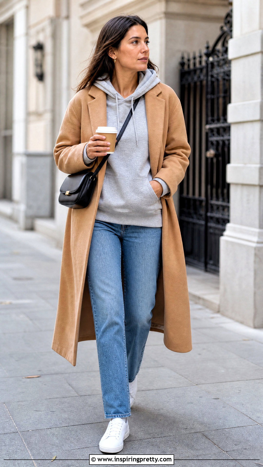 Sunday Hoodie And Long Coat Outfit - 50 sunday top outfit ideas