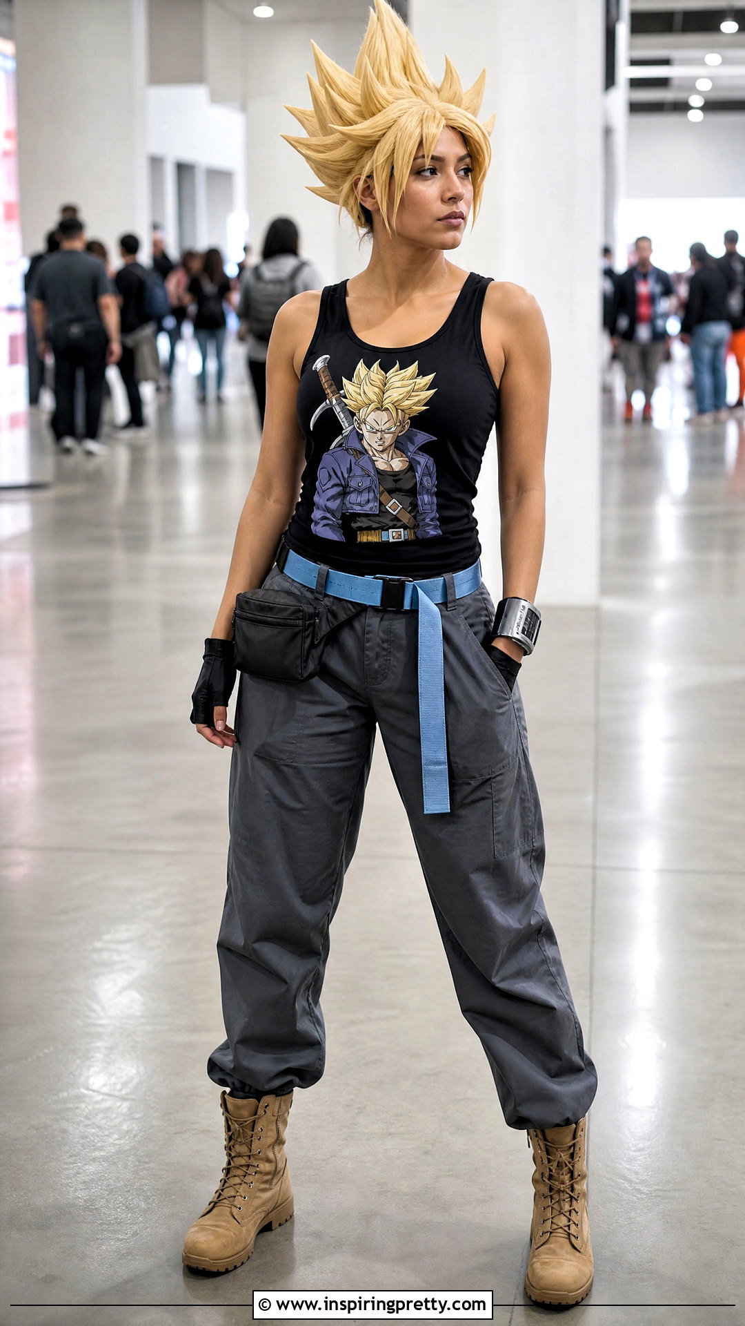 Super Saiyan Trunks Black Tank Top And Baggy Pants Outfit - 20 super saiyan trunks black tank tops