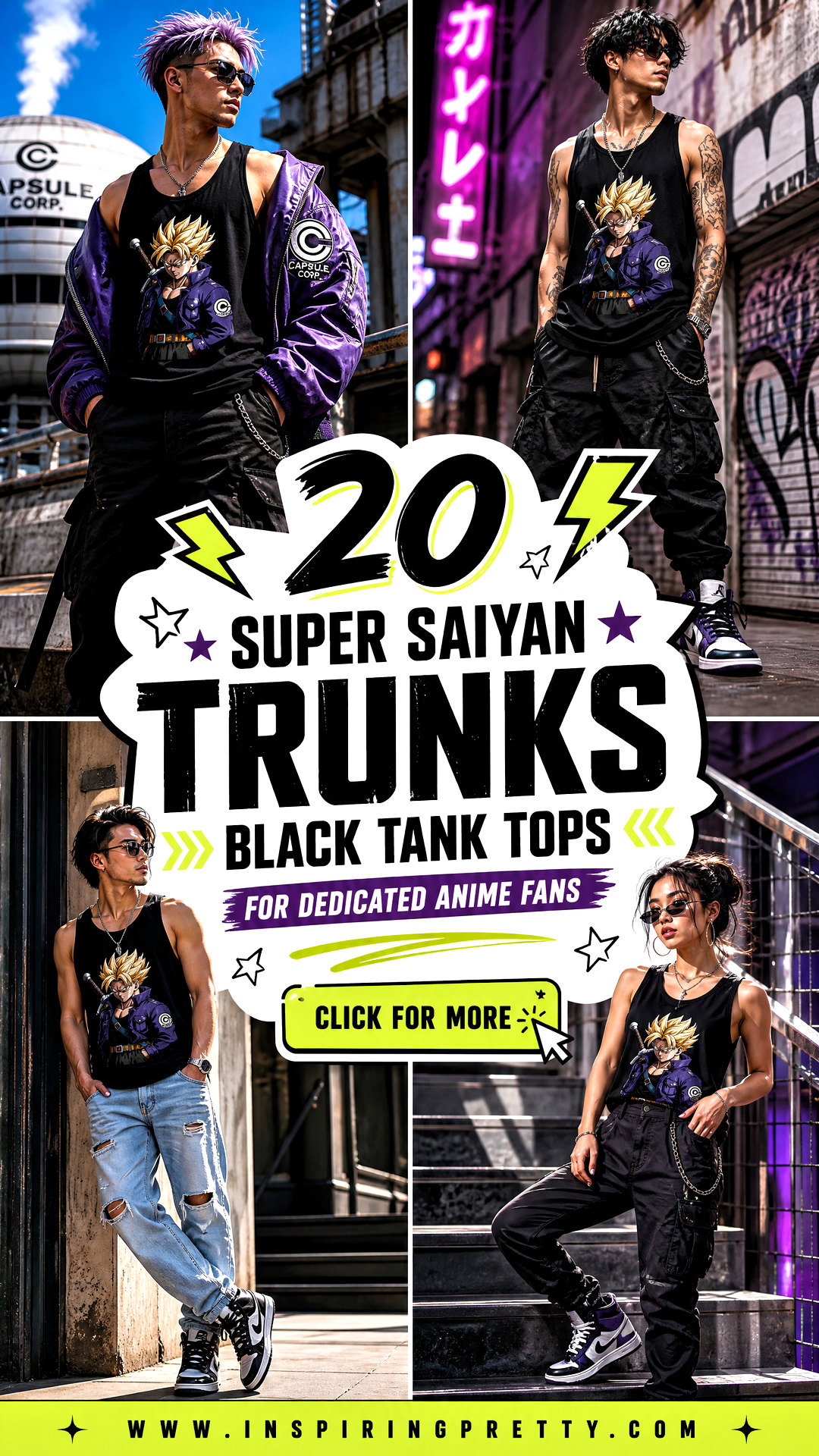 20 Super Saiyan Trunks Black Tank Tops for Dedicated Anime Fans - 20 Super Saiyan Trunks Black Tank Tops for Dedicated Anime Fans