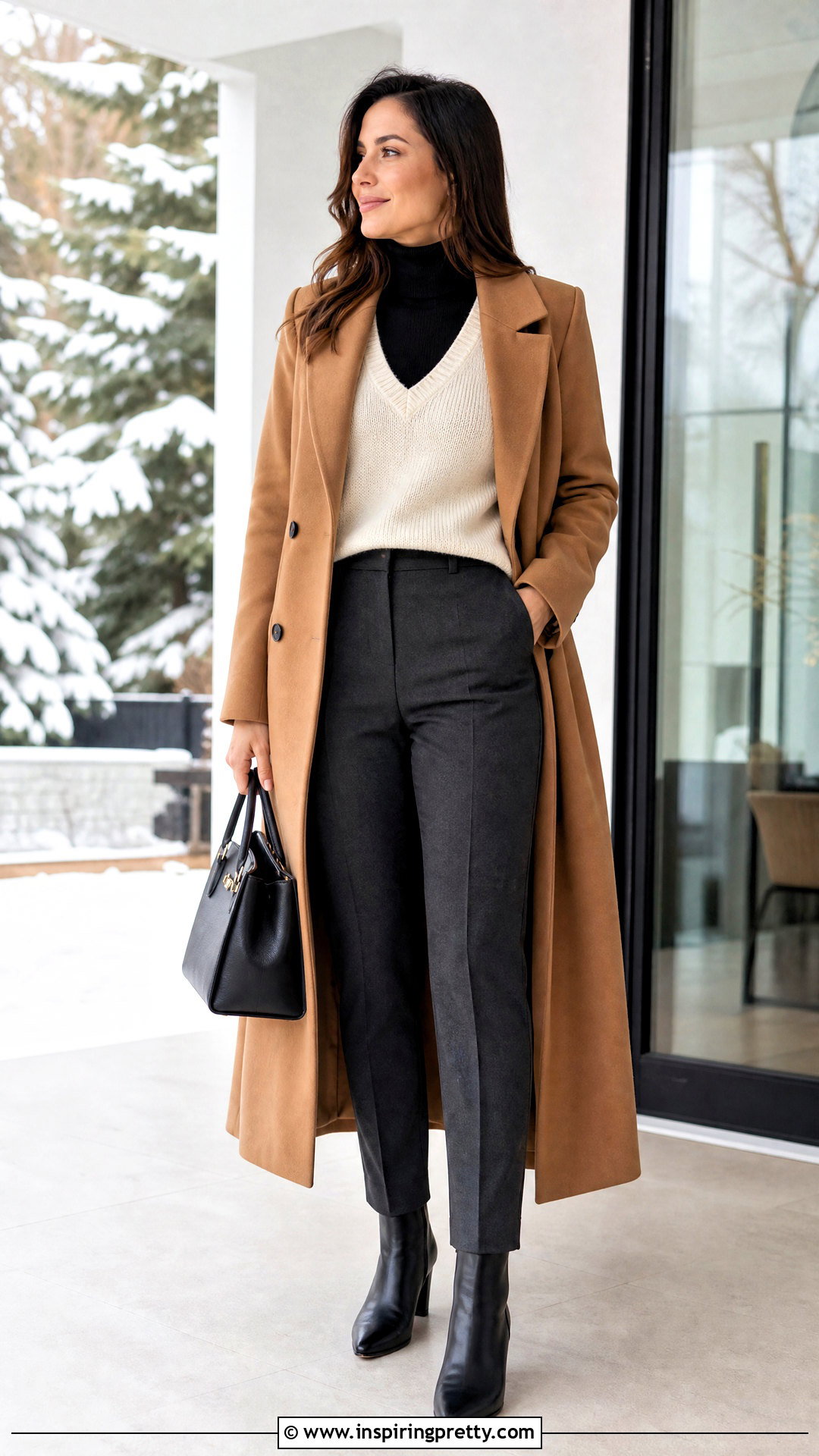 Sweater Tank Top Over A Turtleneck - 50 sweater tank top outfit ideas