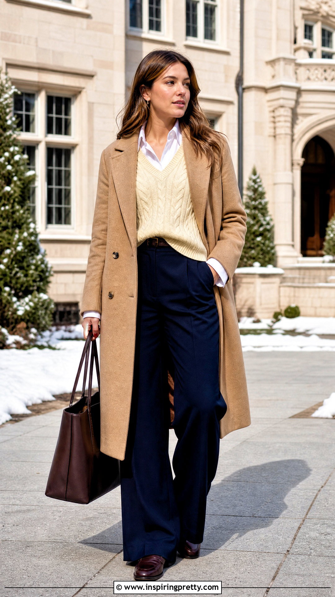Sweater Vest And Button Down Outfit - 50 winter tops aesthetics