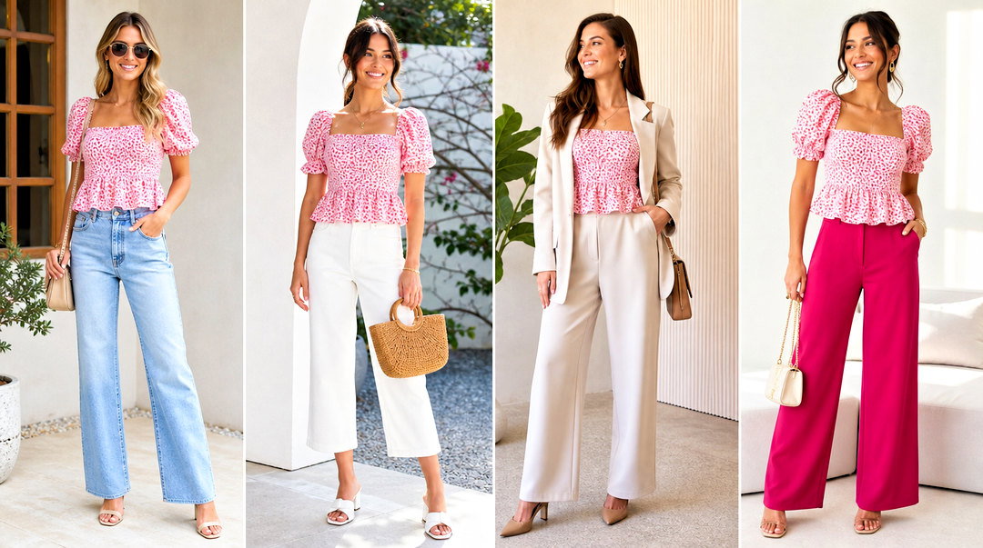 20 Sweet Pea Tops Outfit Ideas for Feminine Everyday Style