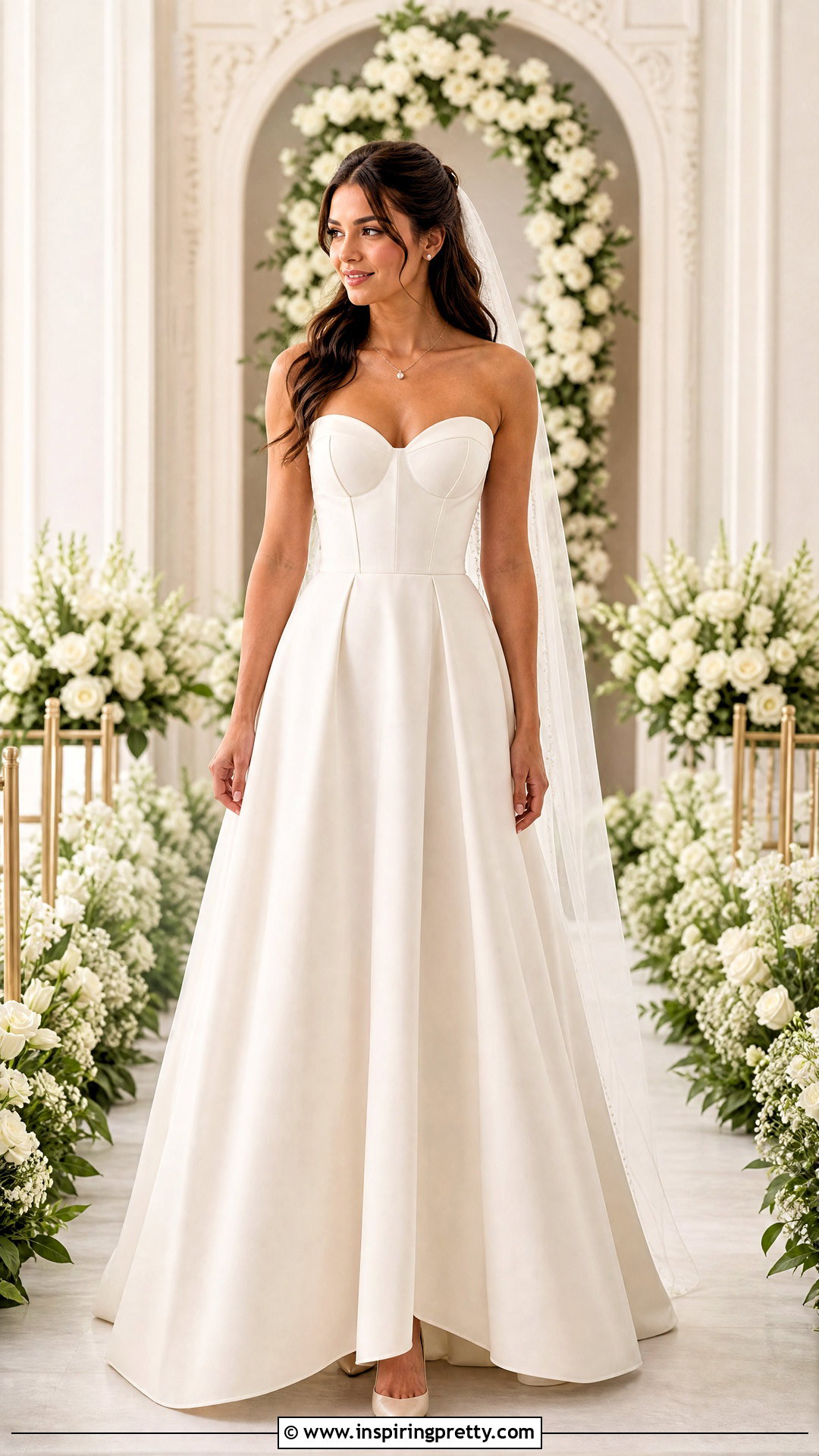 Sweetheart Bustier Wedding Dress - 25 wedding dress with bustier top outfit ideas