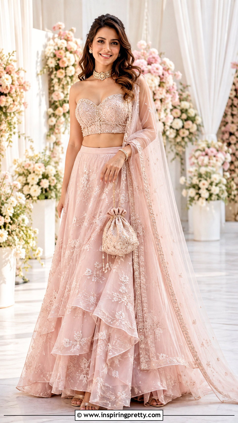 Sweetheart Crop Top Lehenga - 50 Modern Lehenga Designs Crop Tops outfit ideas