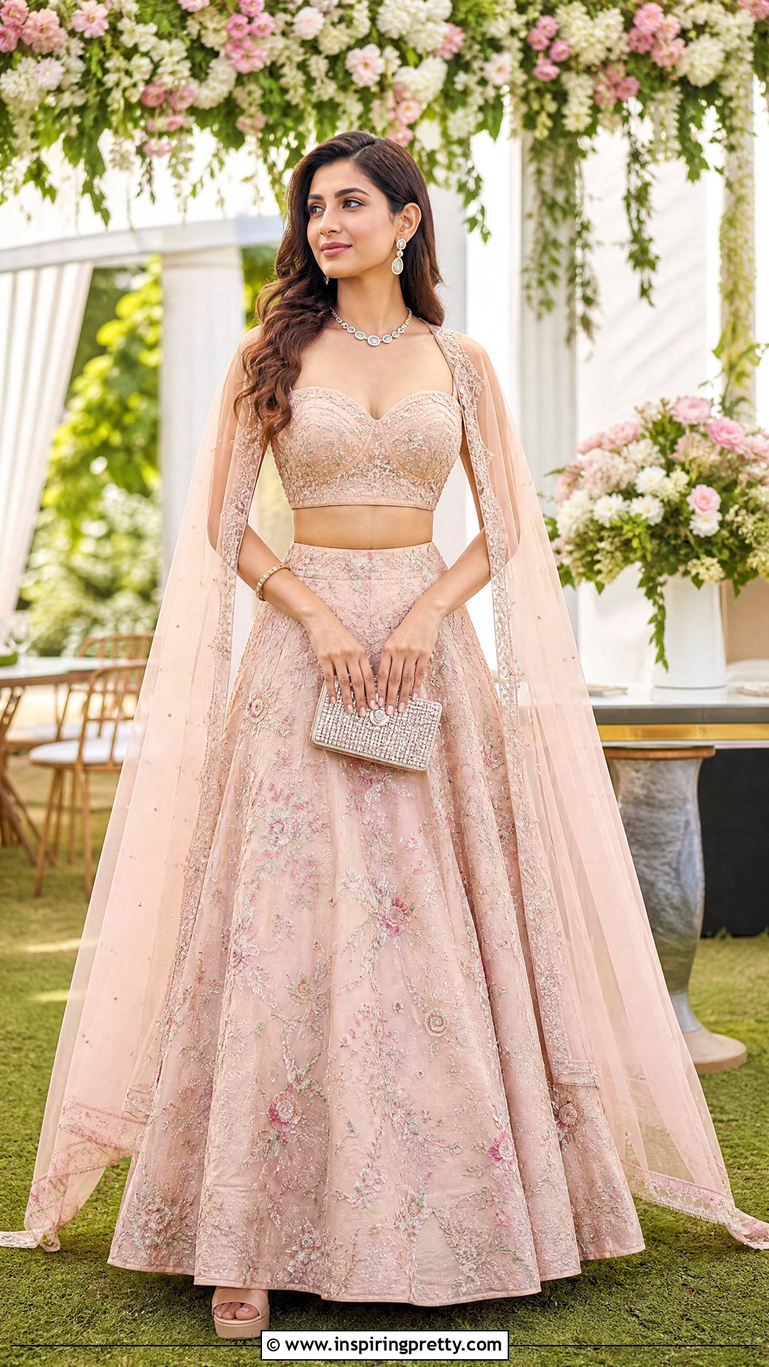 Sweetheart Neck Crop Top Lehenga - 50 lehenga blouse designs crop tops outfit ideas