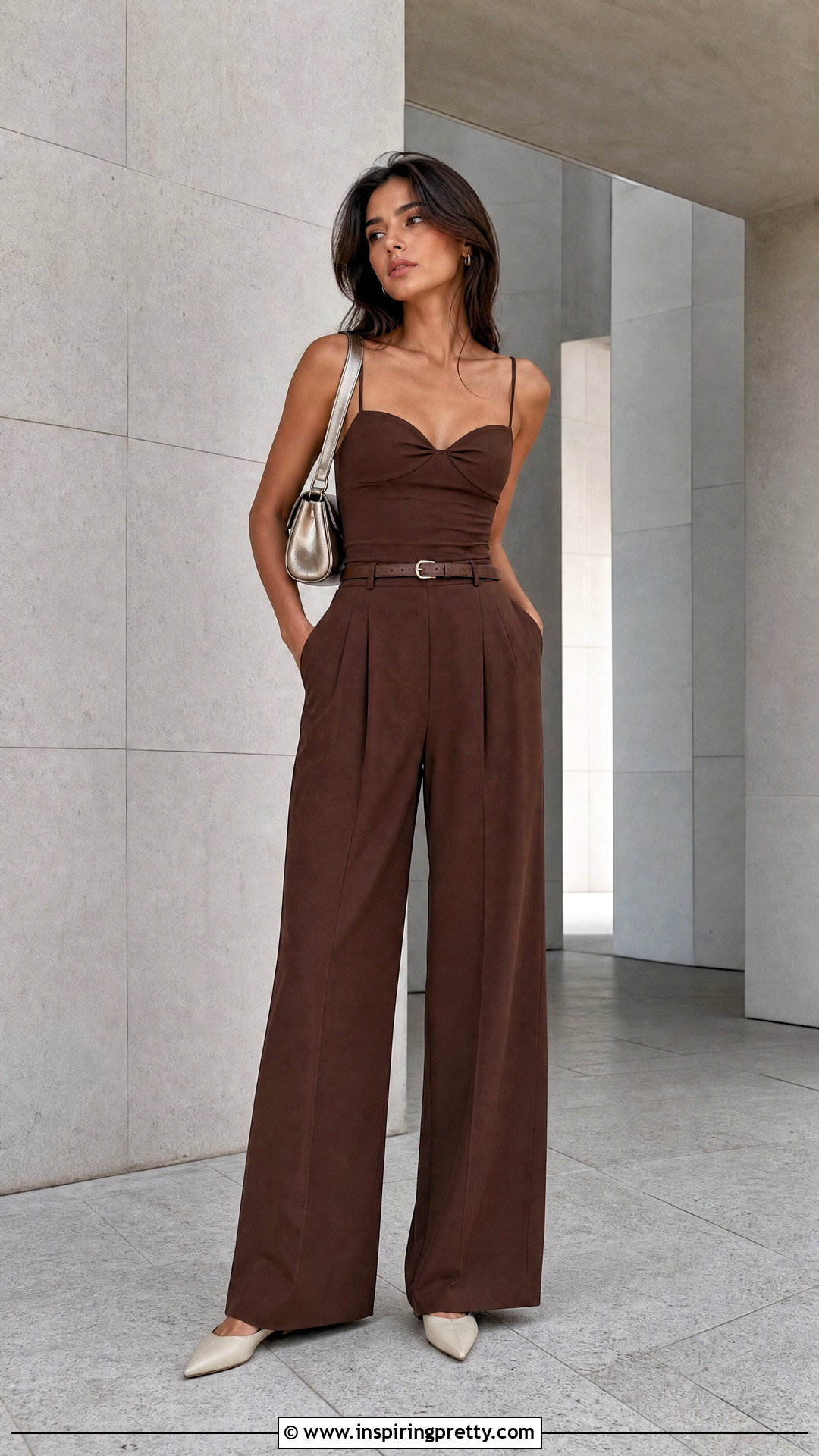 Sweetheart Neck Tank Top With Matching Pants - 25 Sweetheart Neck Tank Top outfit ideas
