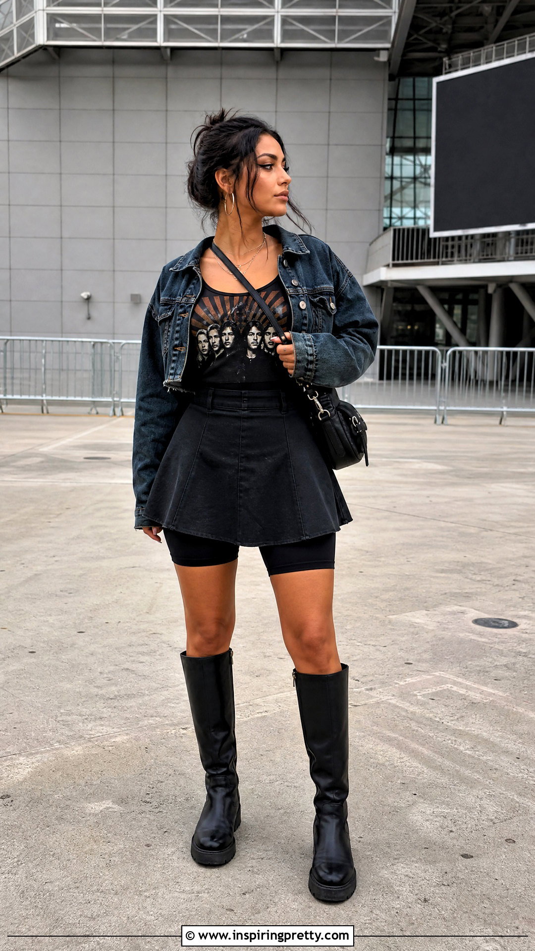 System Of A Down Tank Top With Mini Skirt And Boots - 25 System Of A Down Tank Top outfit ideas