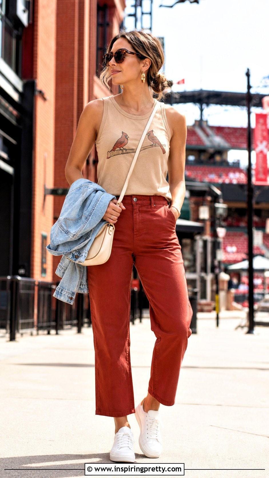 Tan St Louis Cardinals Tonal Tank Top With Red Pants - 20 st louis cardinals tank tops