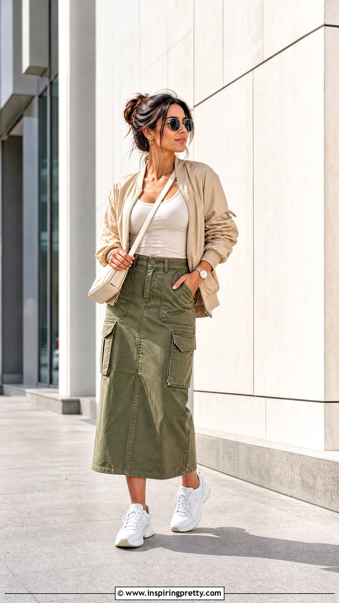 Tank Top And Cargo Skirt Outfit - 50 pap cewe tank top outfit ideas