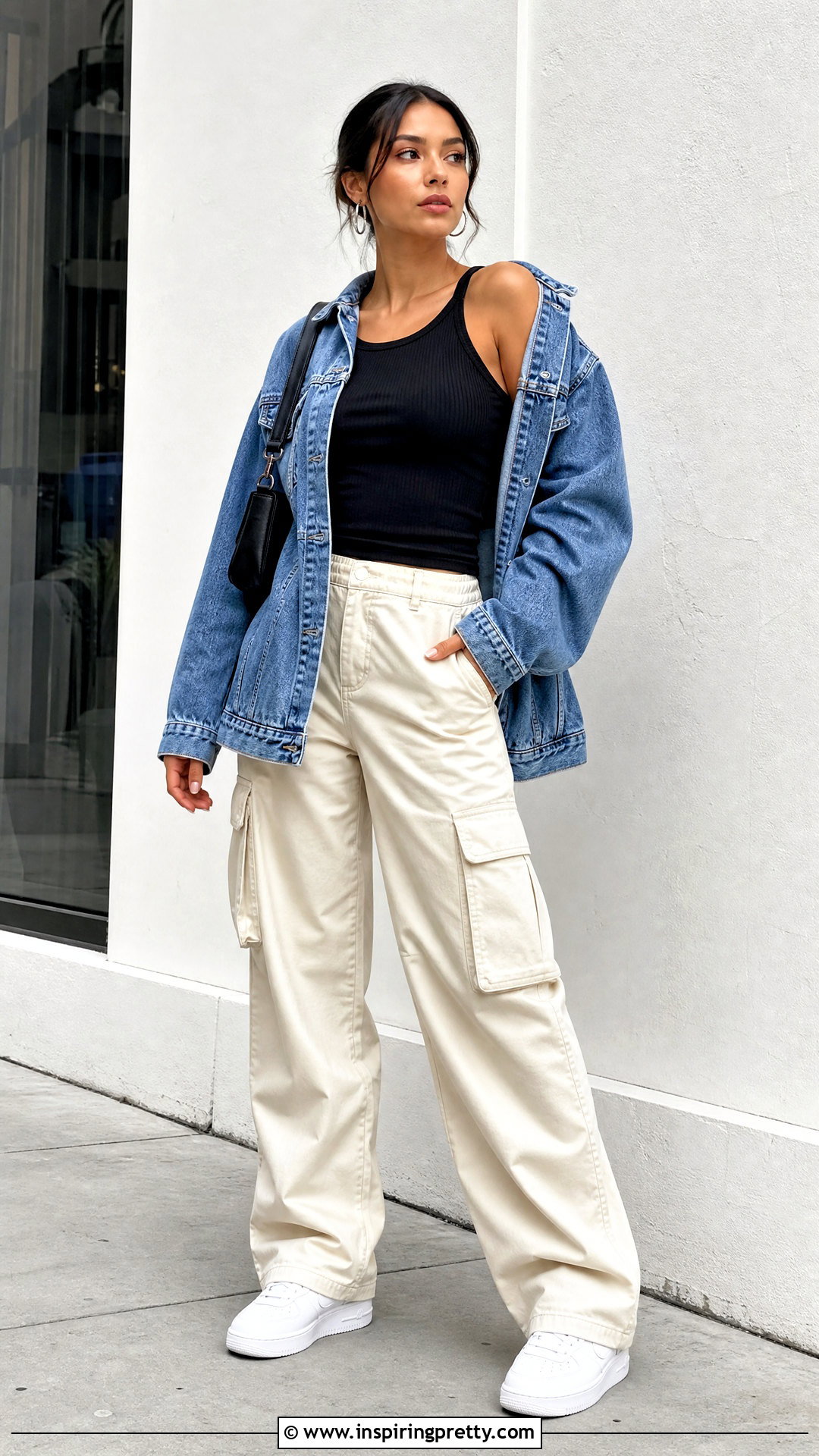 Tank Top And Denim Jacket Outfit - 50 pap cewe tank top outfit ideas