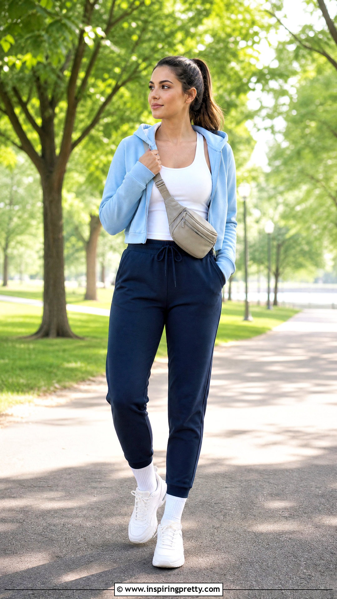 Tank Top And Joggers With Zip Hoodie Outfit - 20 Casual Outfit With Tank Top And Joggers