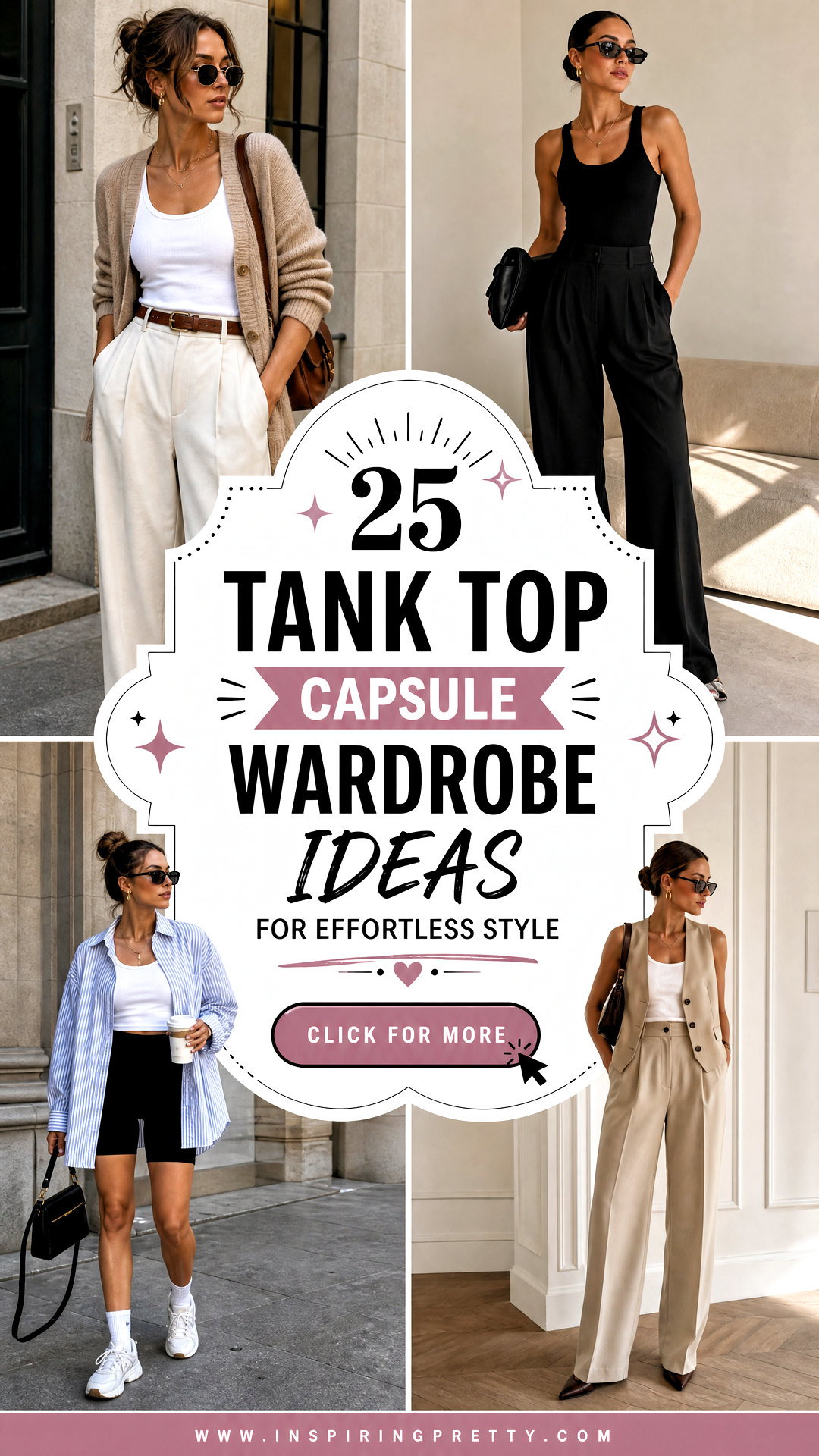 25 Tank Top Capsule Wardrobe Ideas for Effortless Style - 25 Tank Top Capsule Wardrobe Ideas for Effortless Style