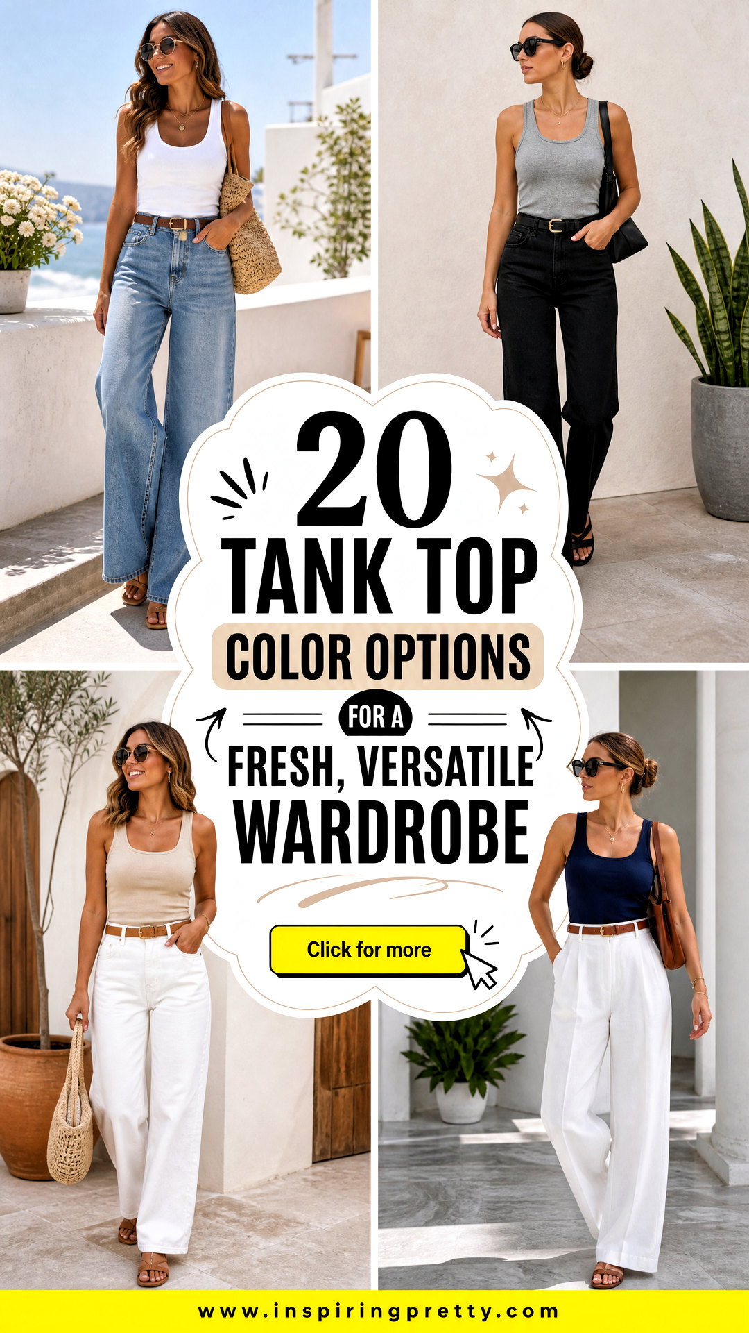 20 Tank Top Color Options for a Fresh Versatile Wardrobe - 20 Tank Top Color Options for a Fresh, Versatile Wardrobe