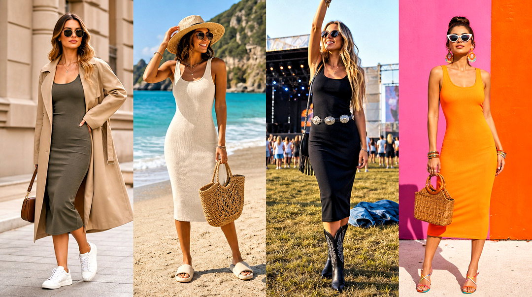 50 Tank Top Dress Outfit Ideas for Effortless Summer Style