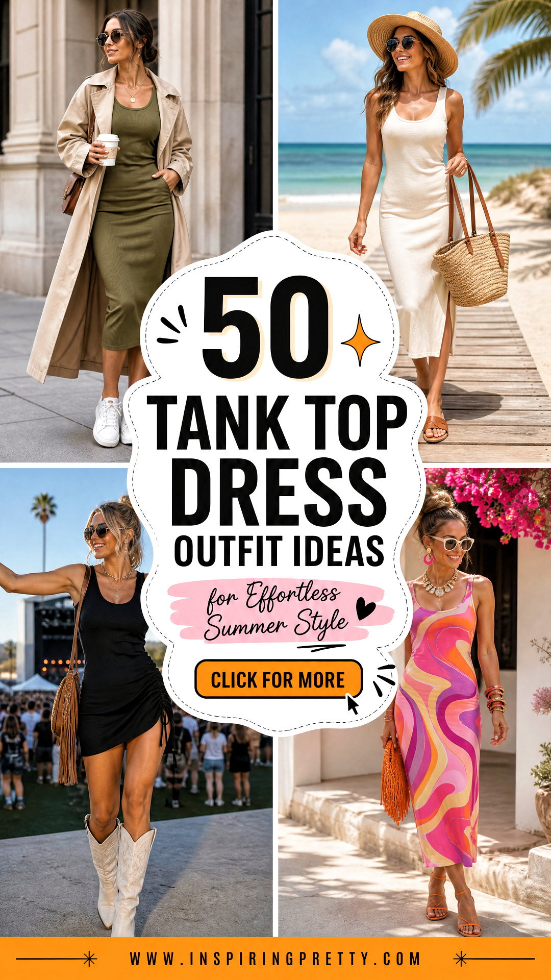 50 Tank Top Dress Outfit Ideas for Effortless Summer Style - 50 Tank Top Dress Outfit Ideas for Effortless Summer Style
