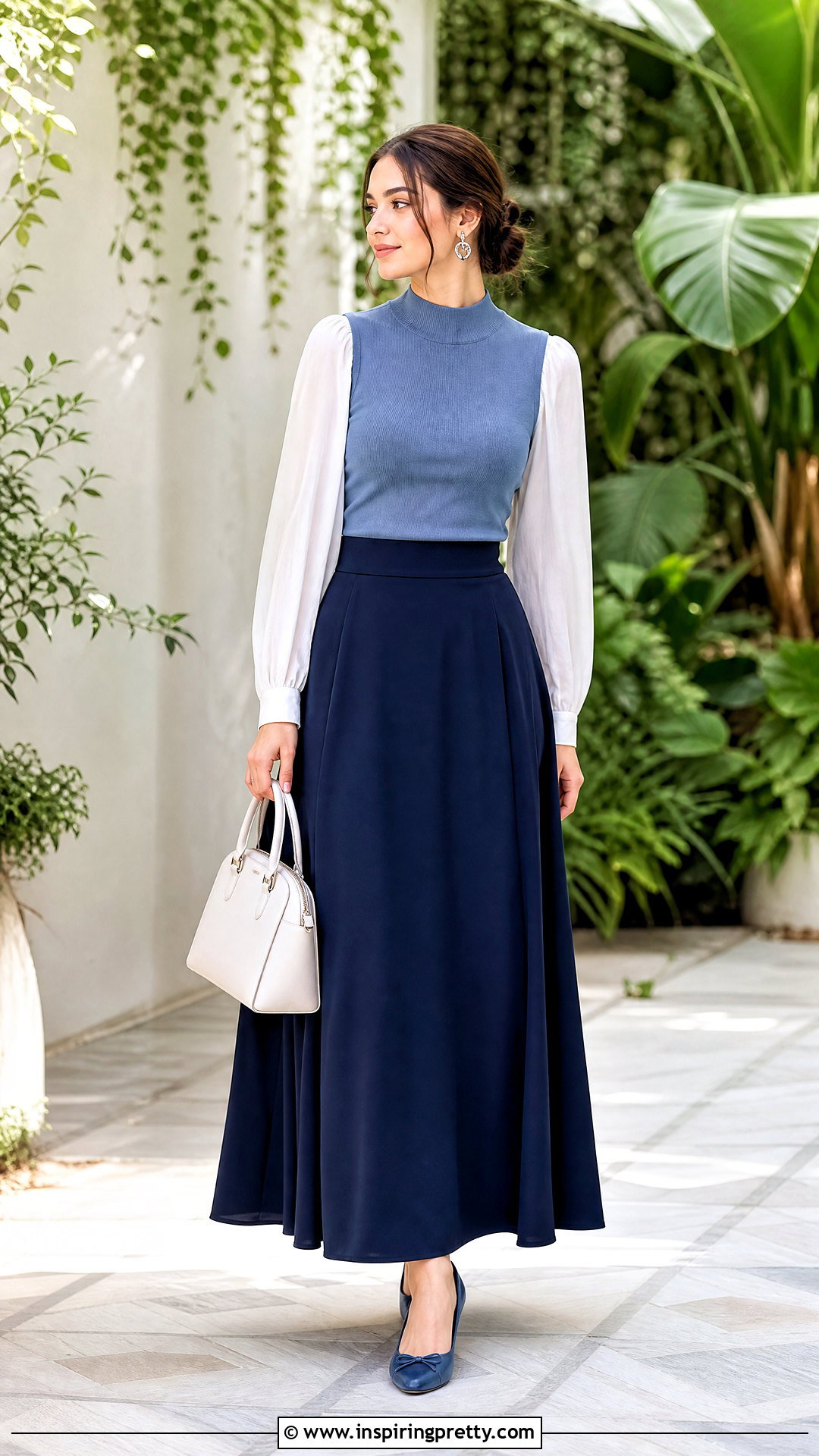 Tank Top Over Blouse With Maxi Skirt Outfit - 50 tank top over shirt outfit ideas