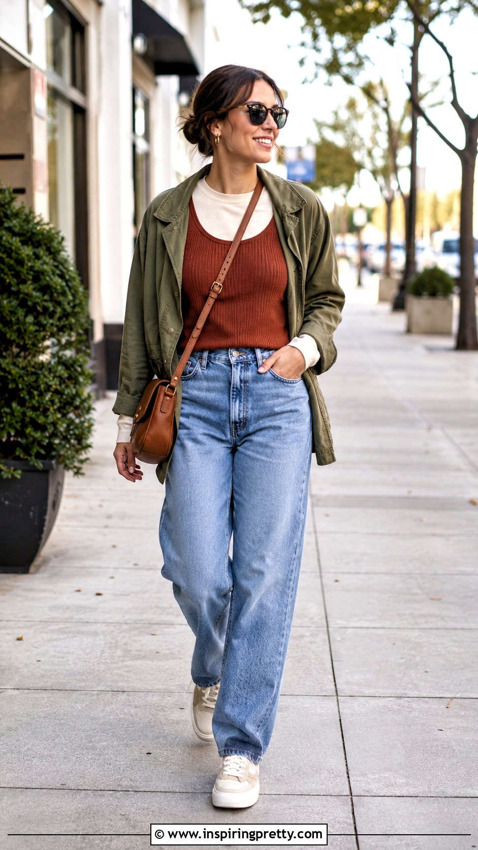 Tank Top Over Long Sleeve With Jeans for Weekend - 50 tank top over long sleeve outfit ideas