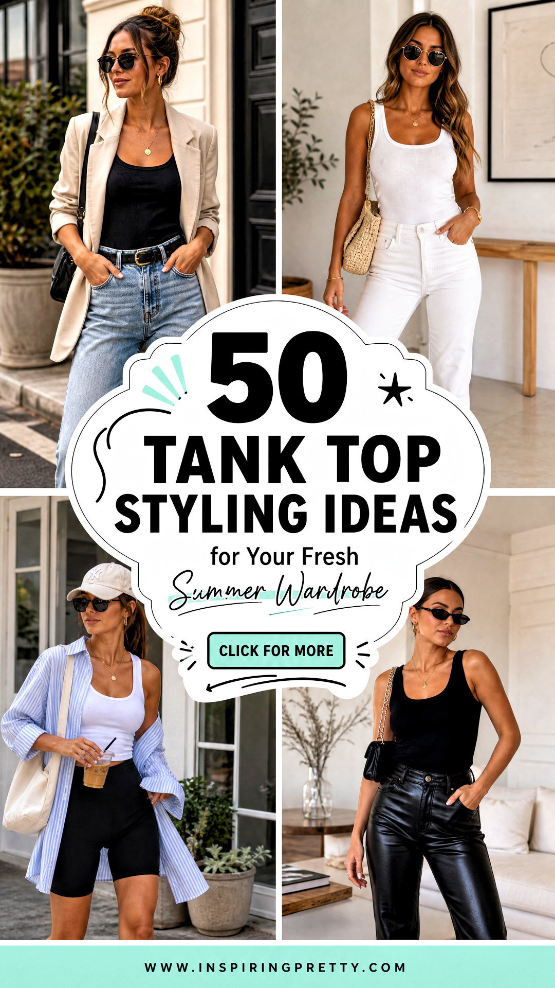 50 Tank Top Styling Ideas for Your Fresh Summer Wardrobe - 50 Tank Top Styling Ideas for Your Fresh Summer Wardrobe