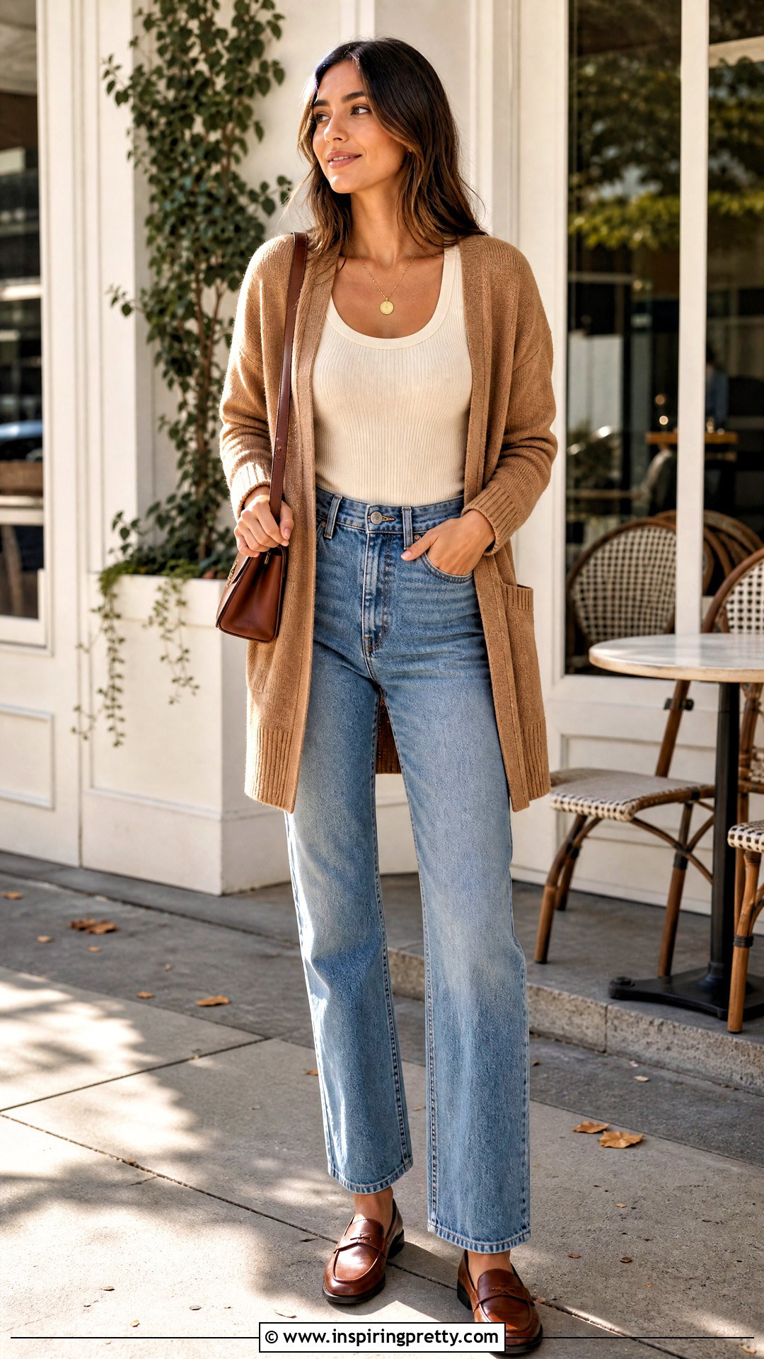 Tank Top Under Open Cardigan Outfit - 50 layering tops outfit ideas