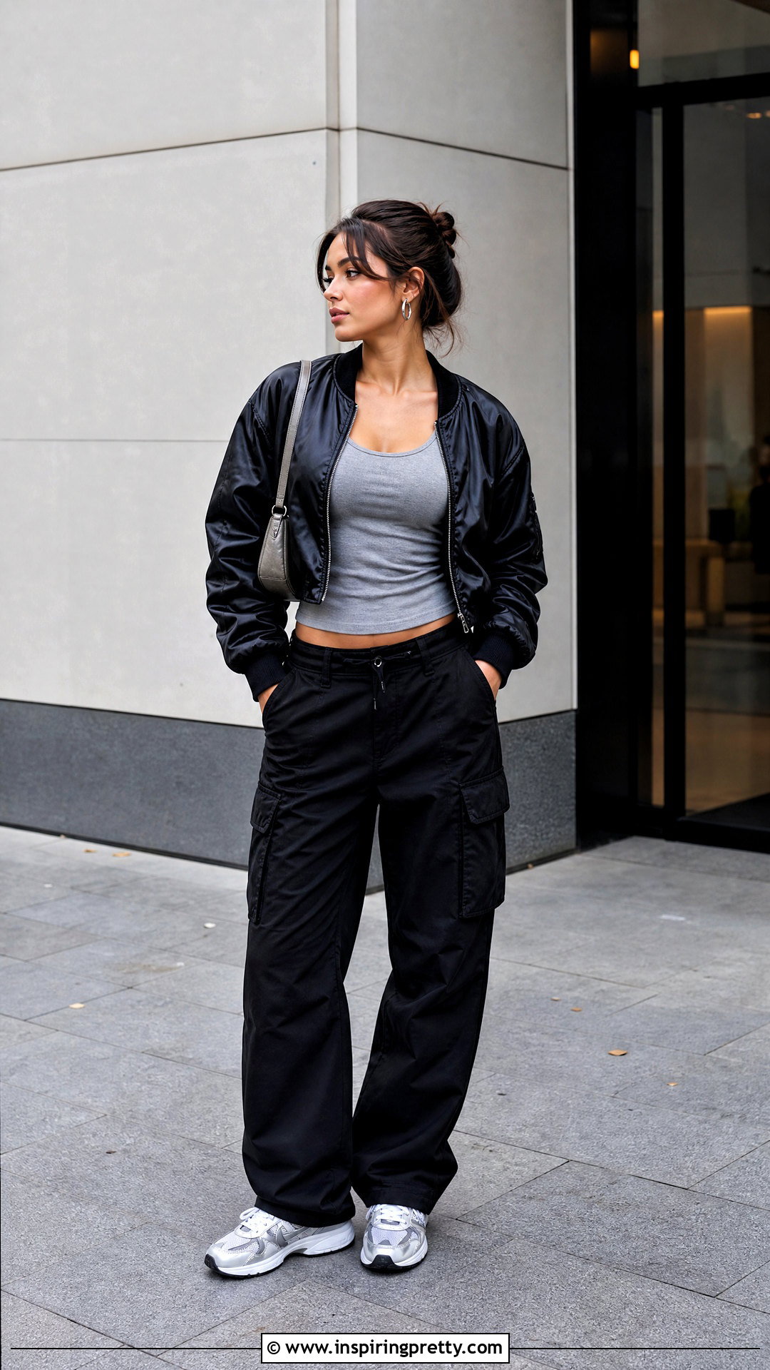 Tank Top With Bomber Jacket - how to style tank tops (50 ways)