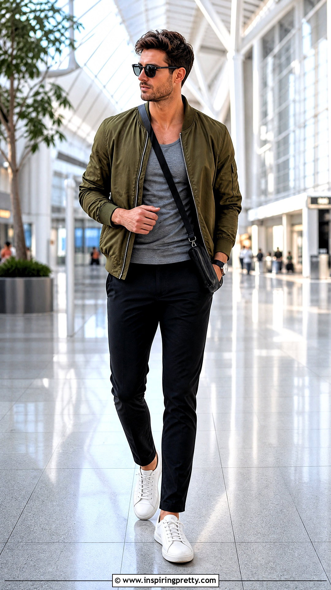 Tank Top With Bomber Jacket - 50 mens tank top outfits