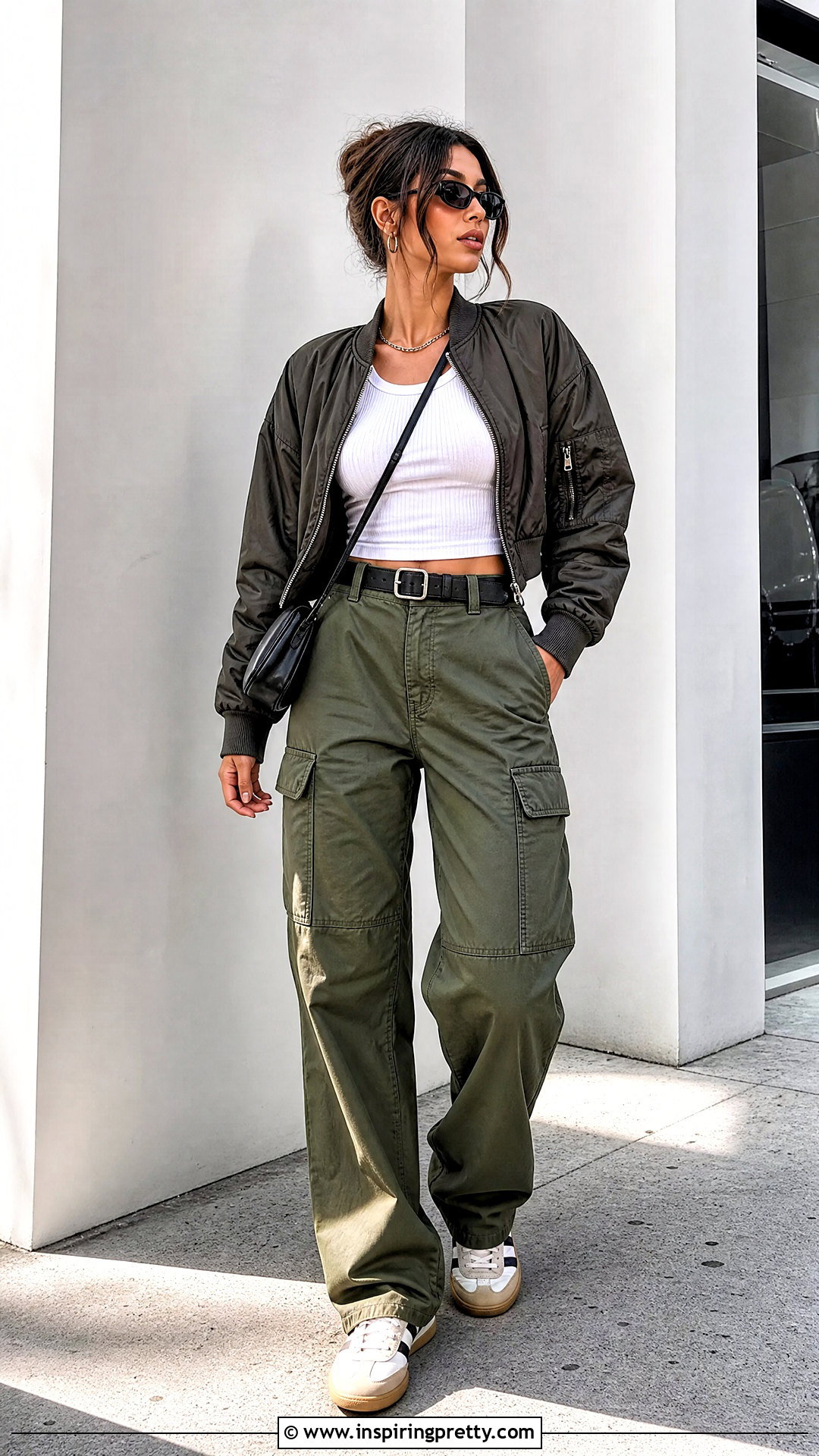 Tank Top With Cargo Pants - 50 tank top outfit ideas