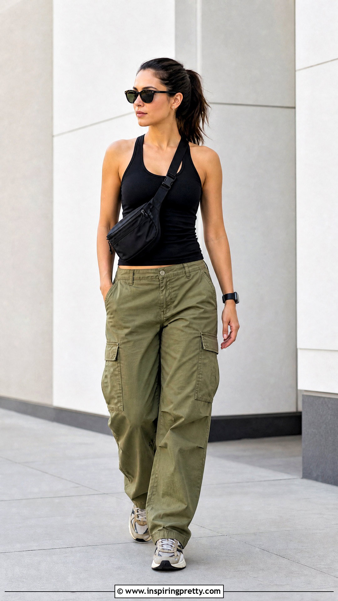 Tank Top With Cargo Pants - how to style a tank top (50 ways)