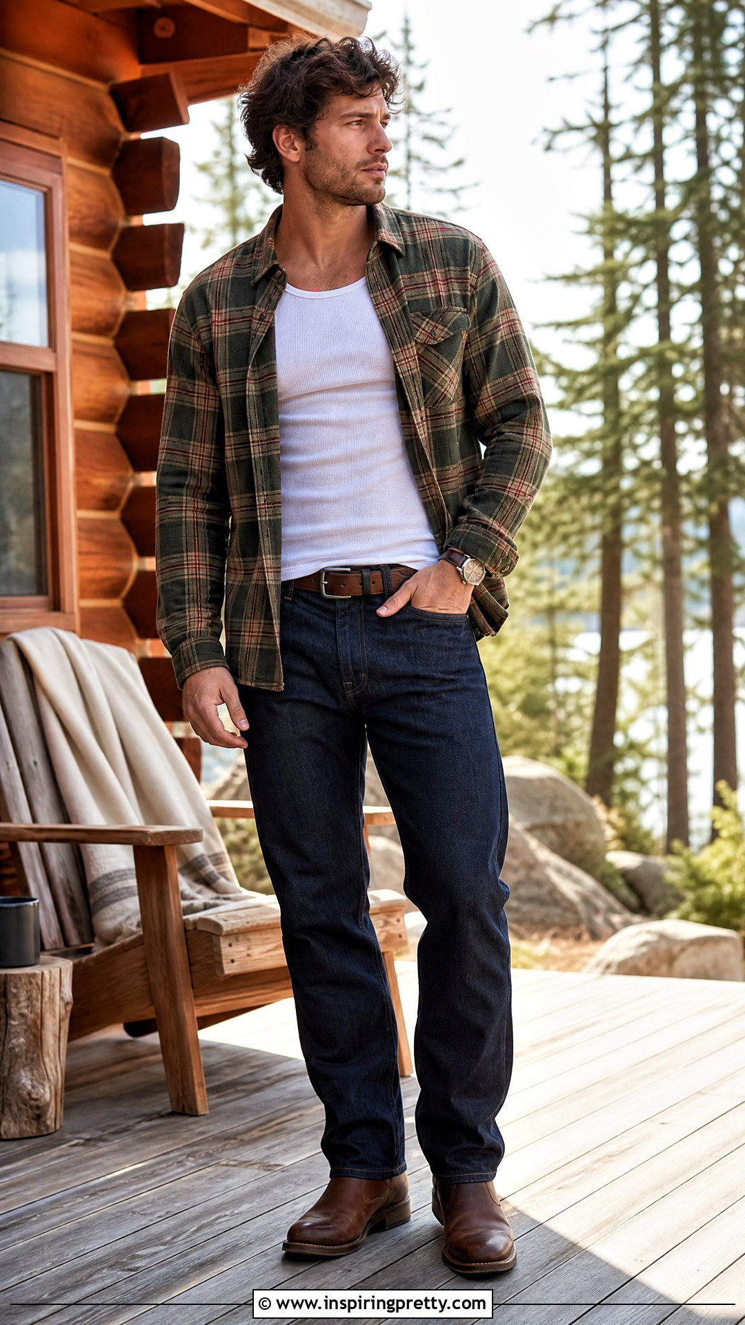 Tank Top With Flannel Shirt - 50 mens tank top outfits