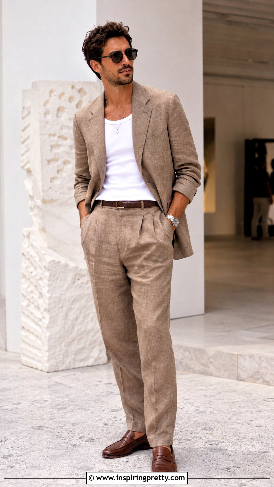 Tank Top With Lightweight Blazer - 20 tank tops men