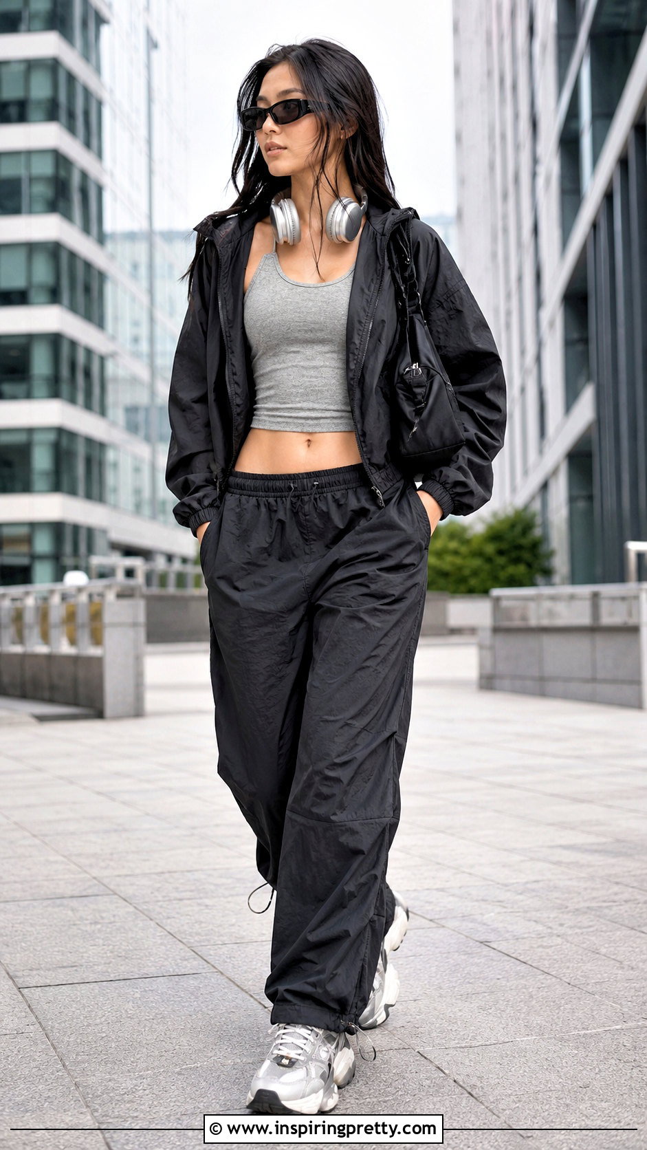 Tank Top With Parachute Pants - 50 tank tops outfits