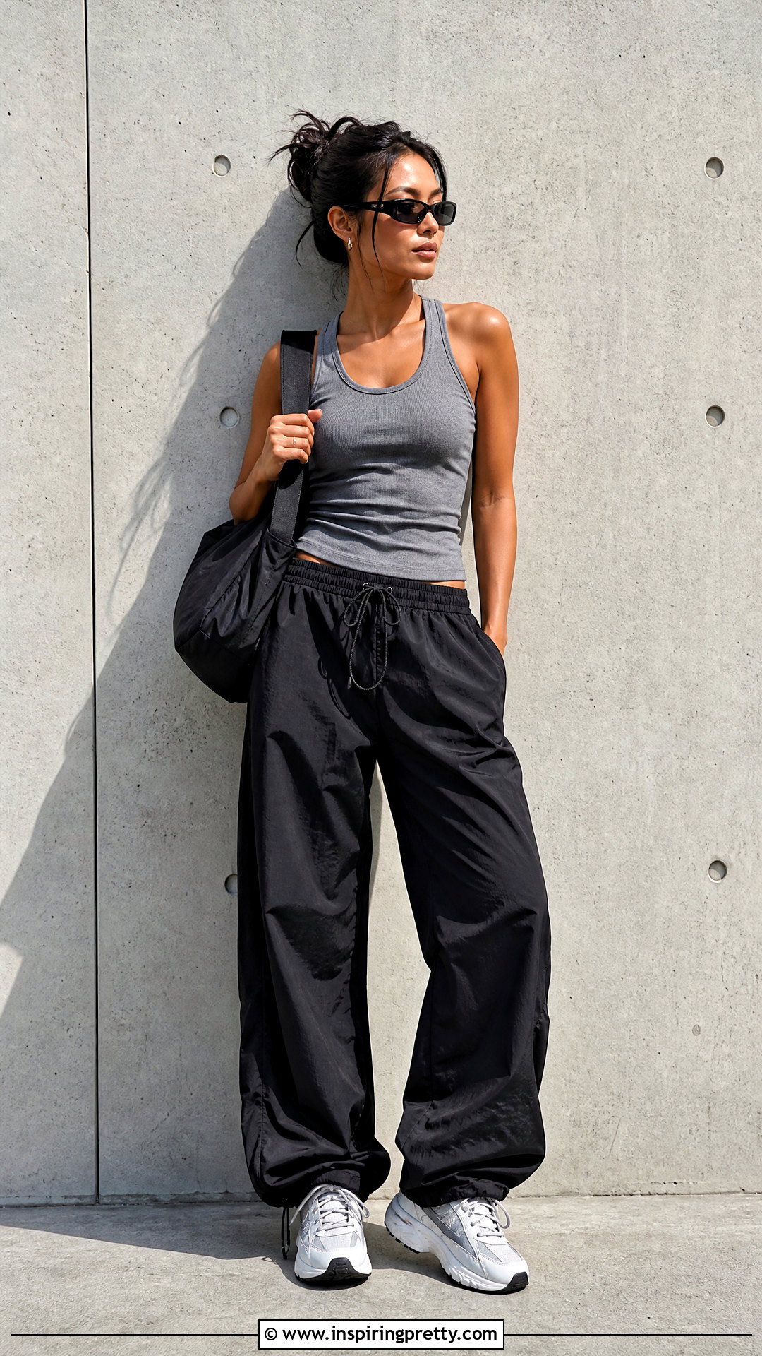 Tank Top With Parachute Pants - how to style tank tops (50 ways)