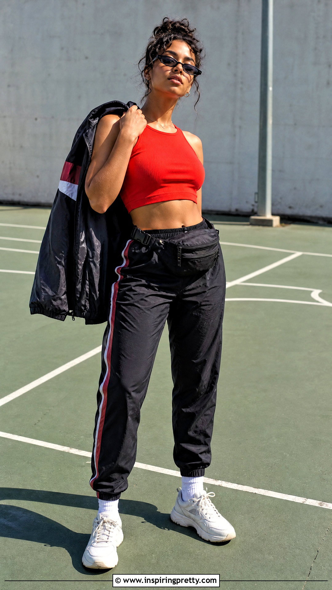 Tank Top With Track Pants - 50 90s tank top outfit ideas