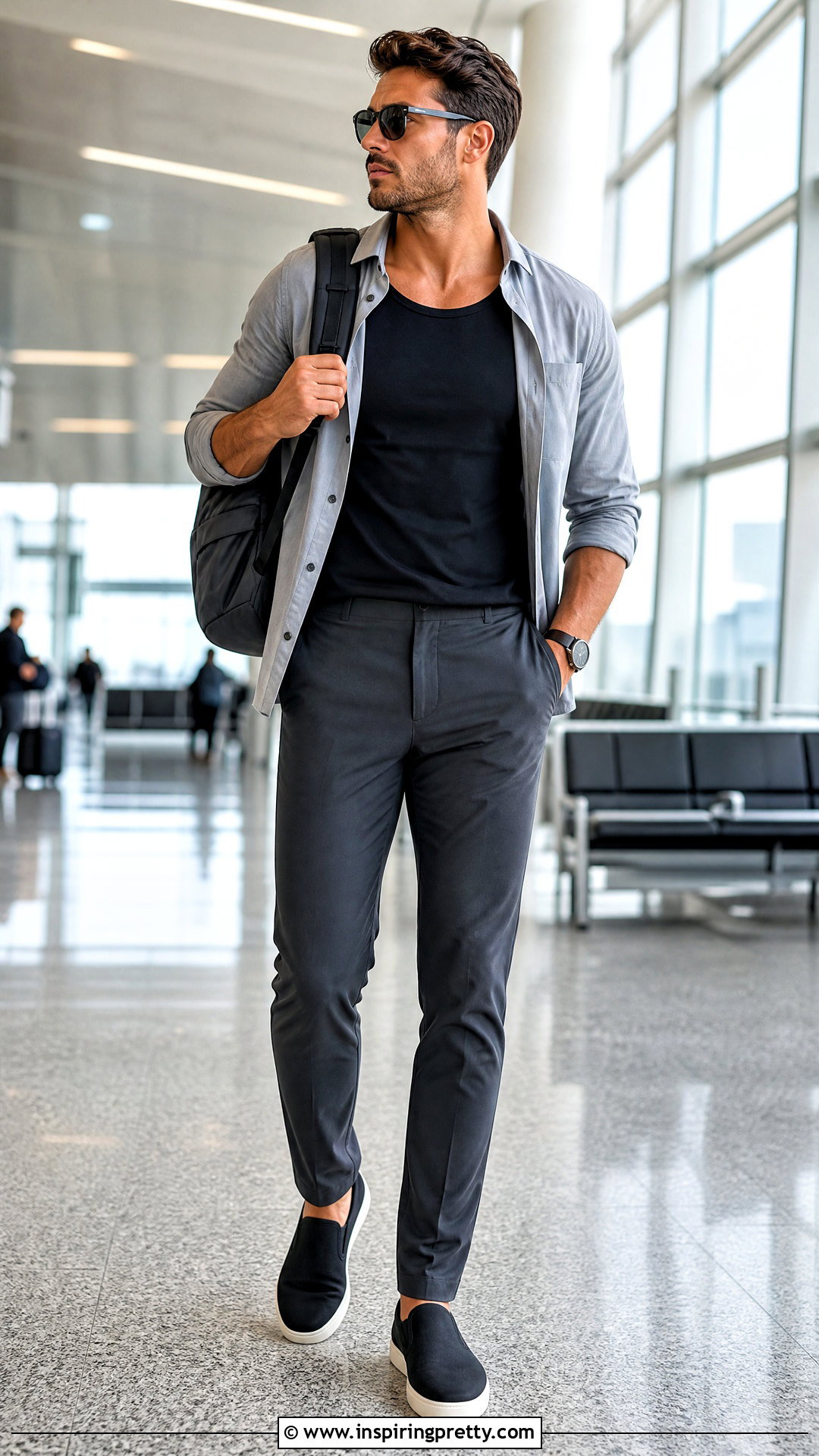 Tank Top With Travel Pants - 50 mens tank top outfits